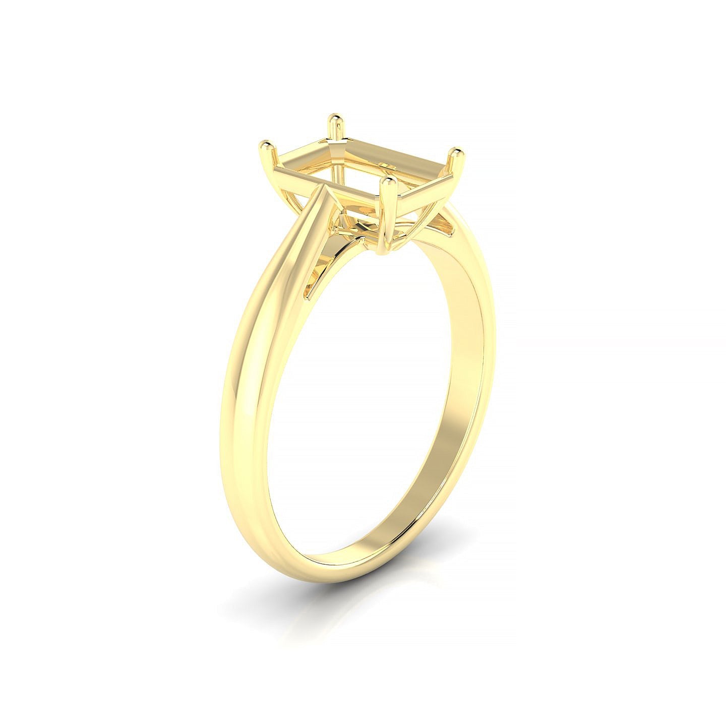 Forever Emerald 2-2.99 ct | 18k Yellow Gold Solitaire Ring