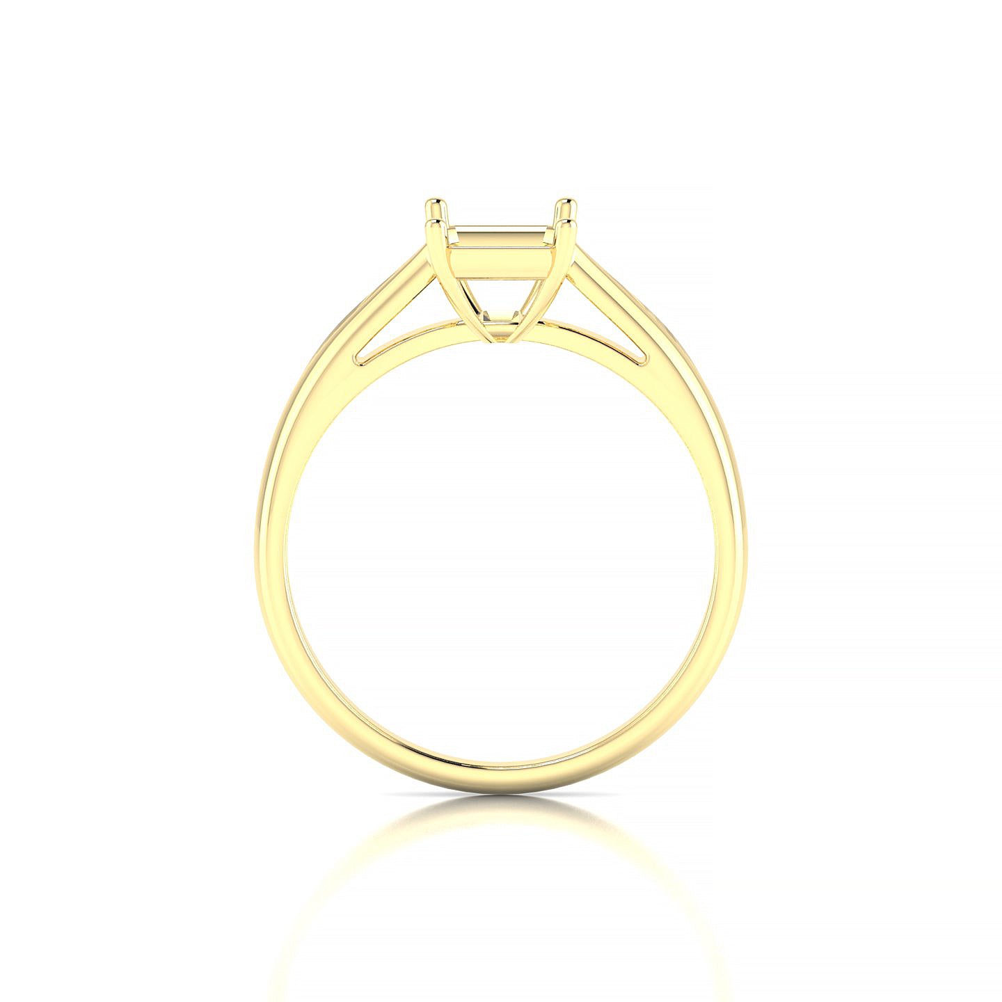 Forever Emerald 2-2.99 ct | 18k Yellow Gold Solitaire Ring