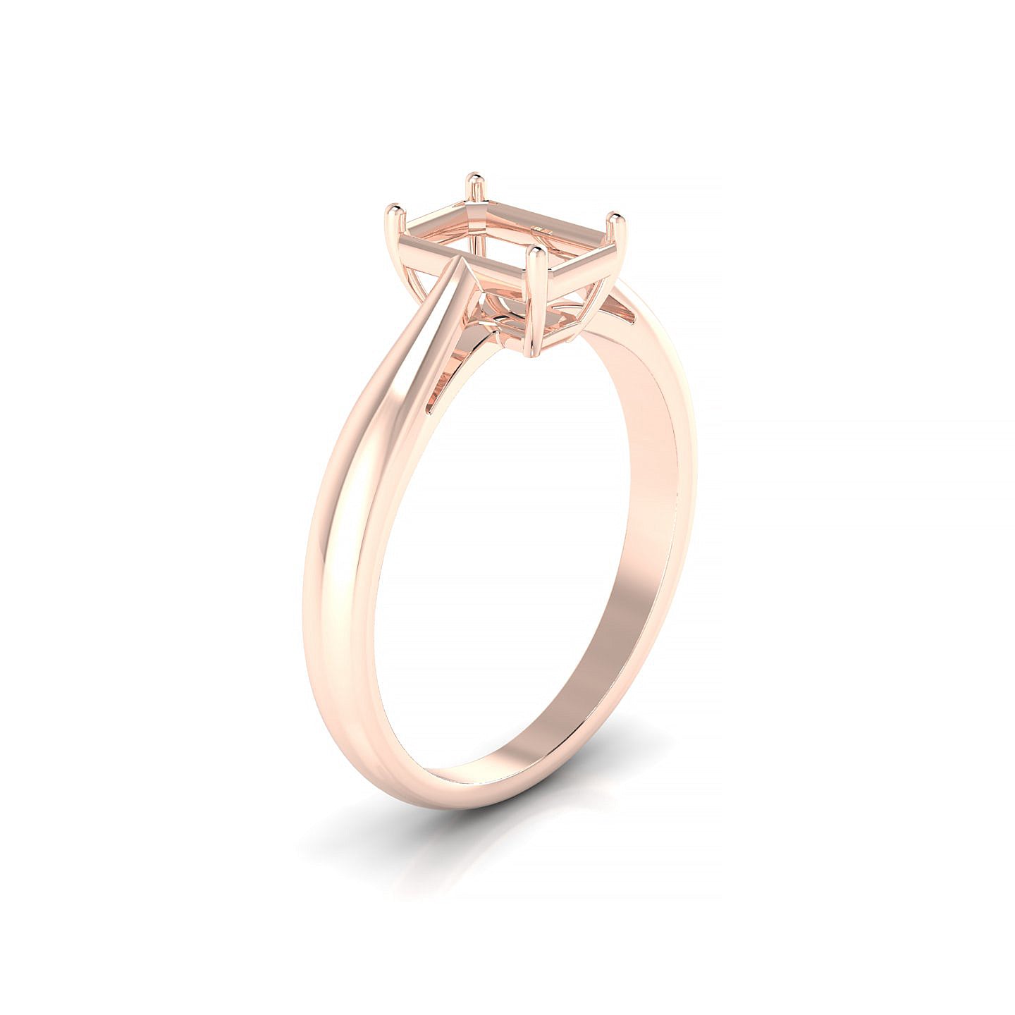Forever Emerald 1-1.99 ct | 18k Rose Gold Solitaire Ring