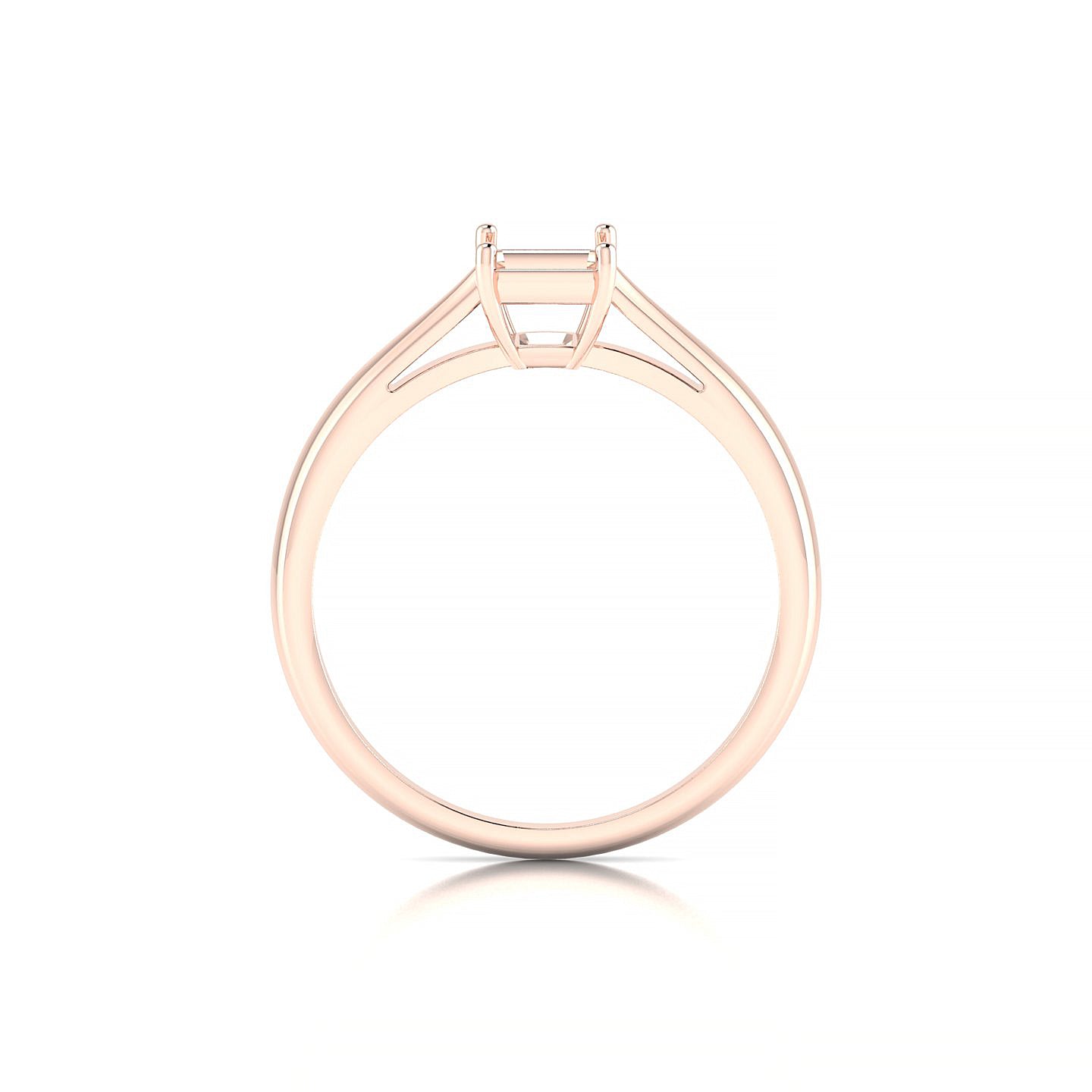 Forever Emerald 1-1.99 ct | 18k Rose Gold Solitaire Ring