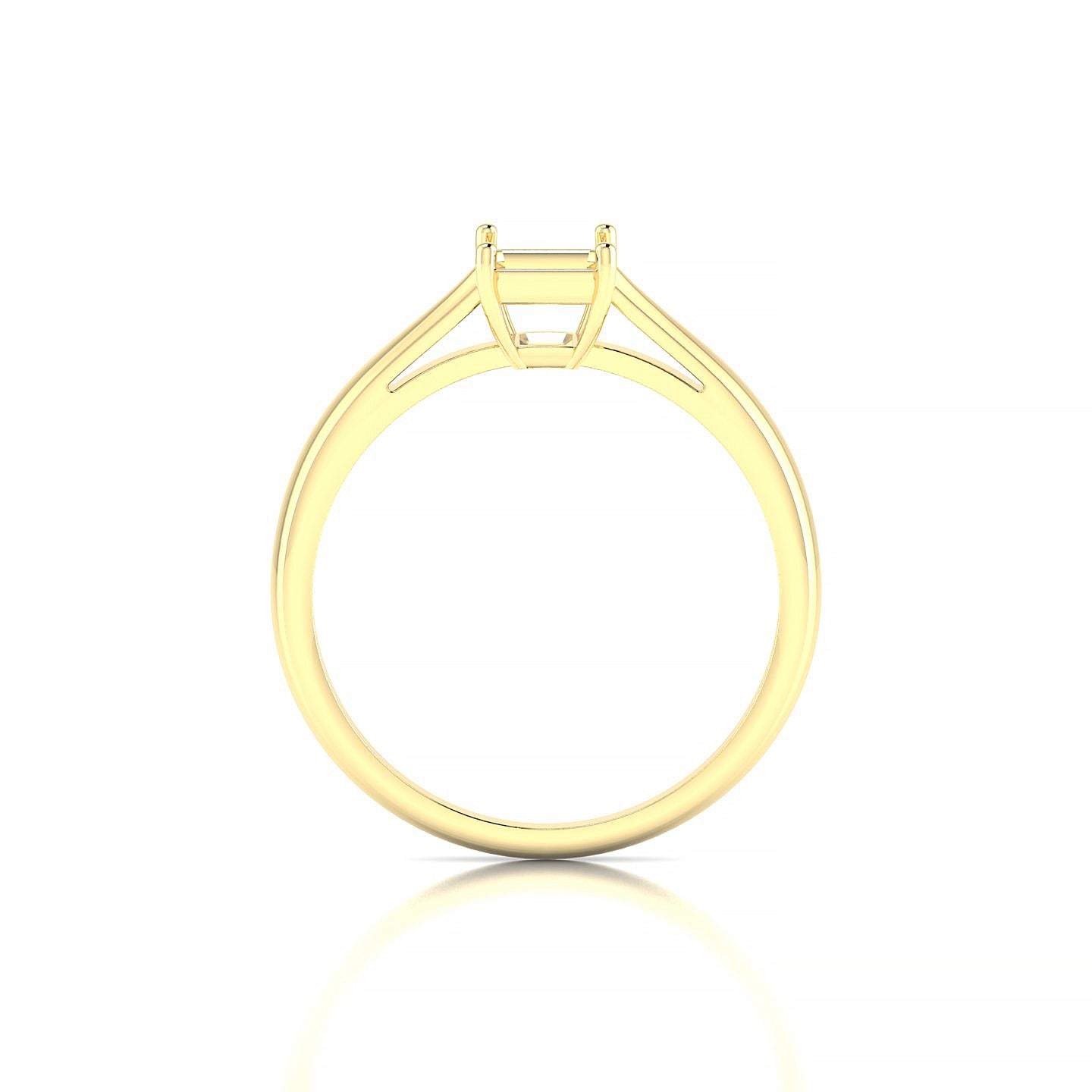 Forever Emerald 1-1.99 ct | 18k Yellow Gold Solitaire Ring