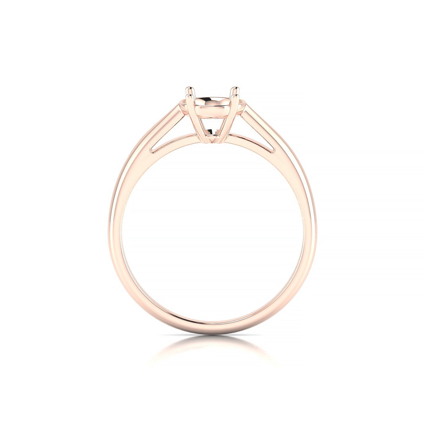 Forever Oval 2-2.99 ct | 18k Rose Gold Solitaire Ring