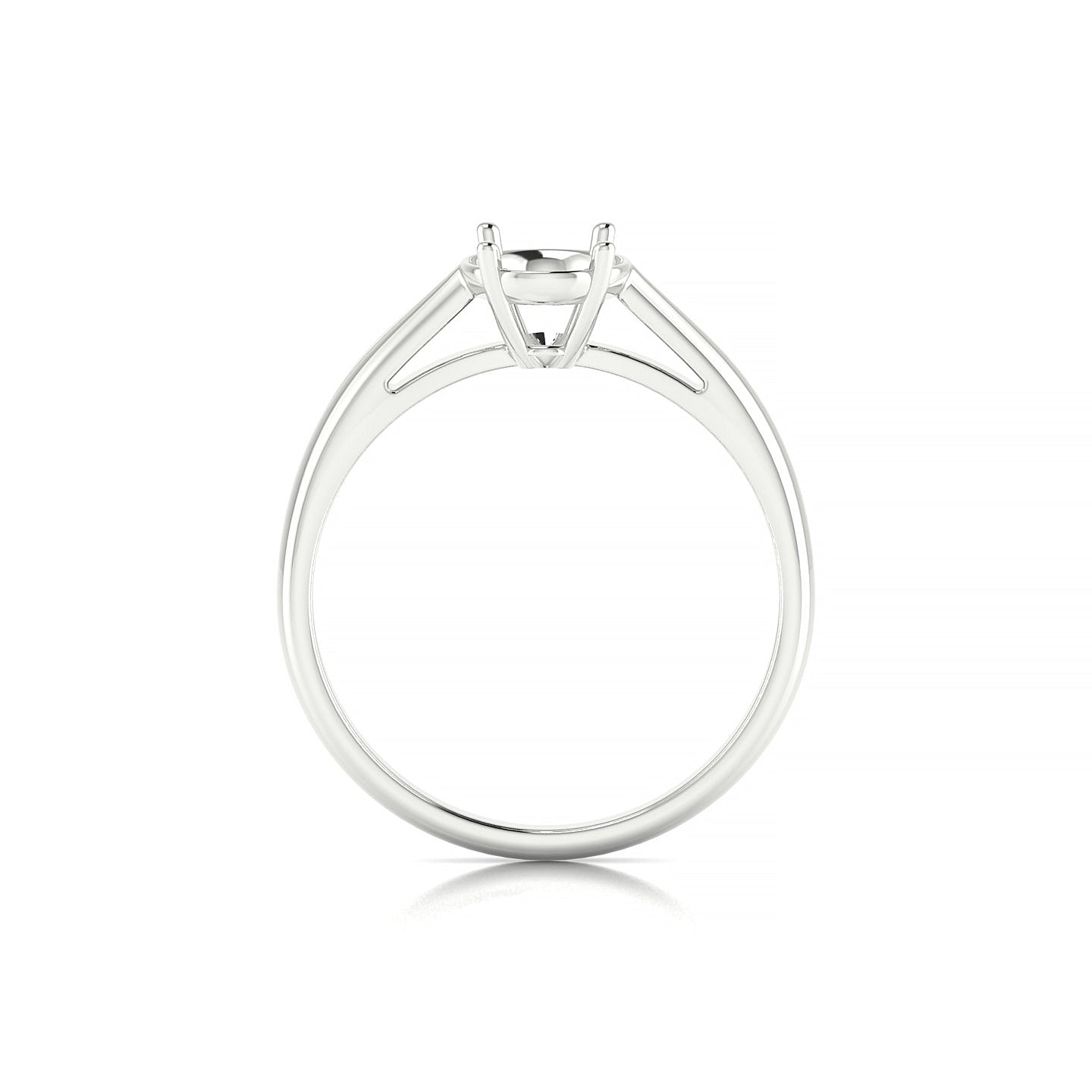 Forever Oval 2-2.99 ct | 18k White Gold Solitaire Ring