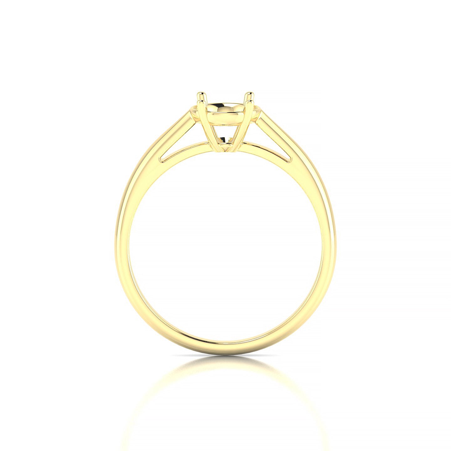 Forever Oval 2-2.99 ct | 18k Yellow Gold Solitaire Ring