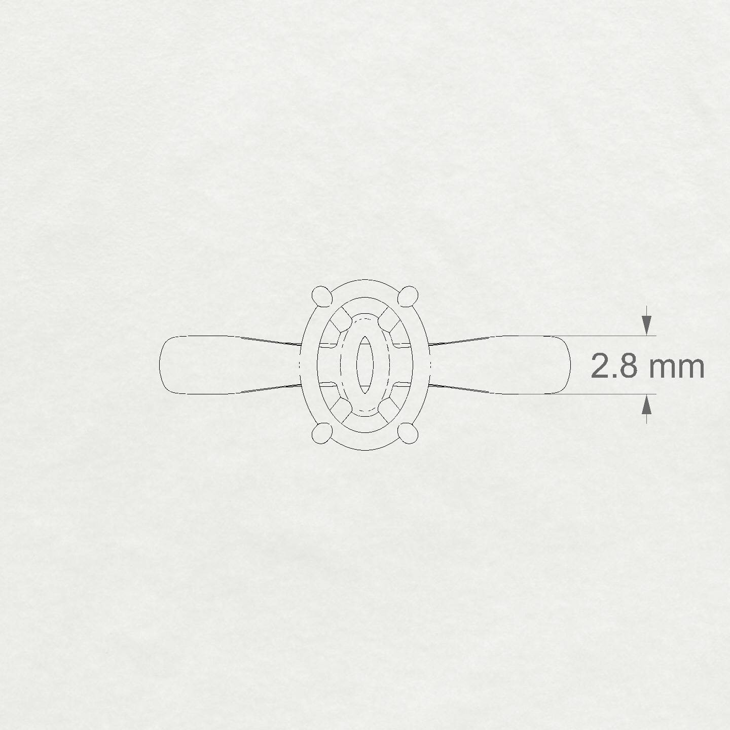 Forever Oval 2-2.99 ct | 18k White Gold Solitaire Ring