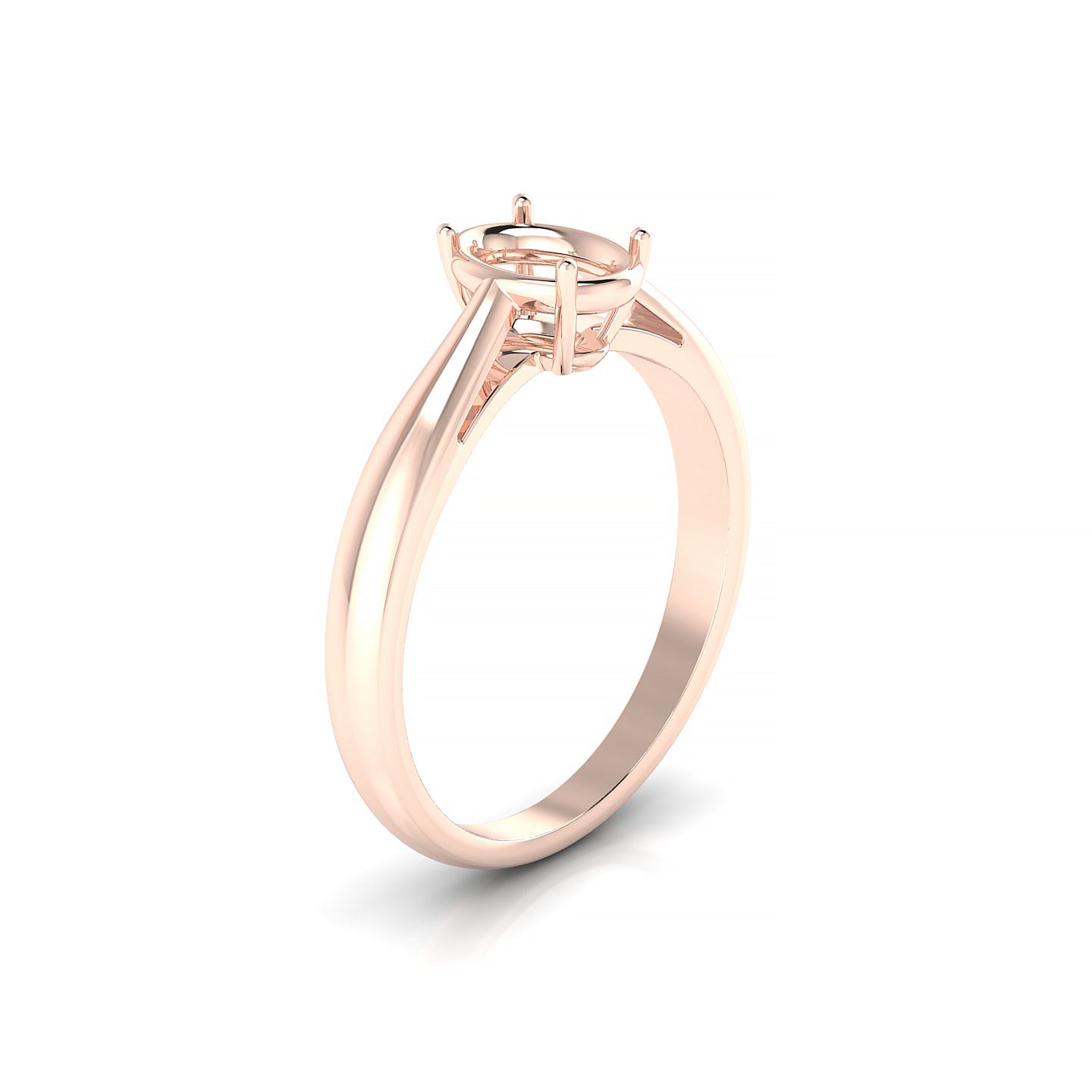 Forever Oval 1-1.99 ct | 18k Rose Gold Solitaire Ring