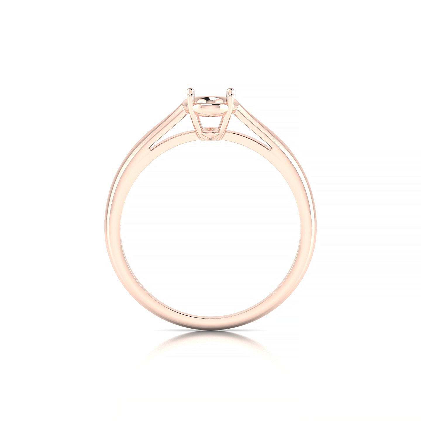 Forever Oval 1-1.99 ct | 18k Rose Gold Solitaire Ring