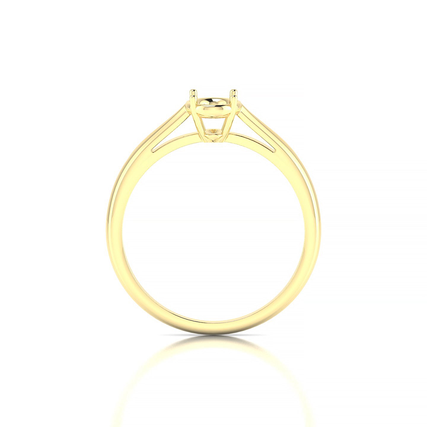 Forever Oval 1-1.99 ct | 18k Yellow Gold Solitaire Ring