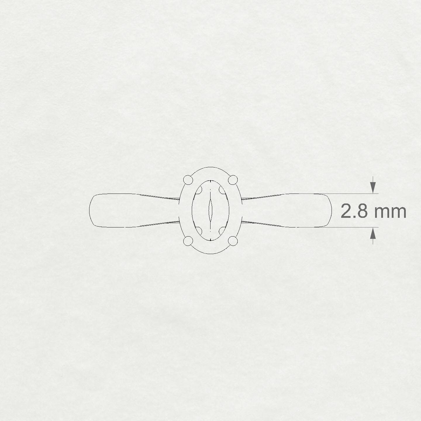 Forever Oval 1-1.99 ct | 18k Yellow Gold Solitaire Ring