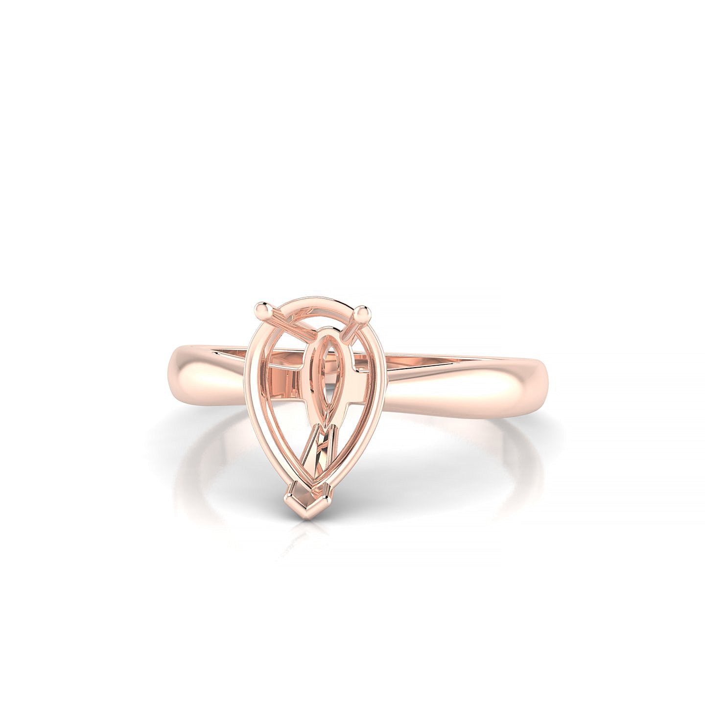 Forever Pear 2-2.99 ct | 18k Rose Gold Solitaire Ring
