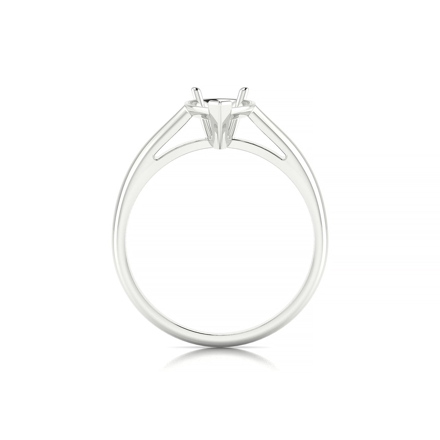 Forever Pear 2-2.99 ct | 18k White Gold Solitaire Ring
