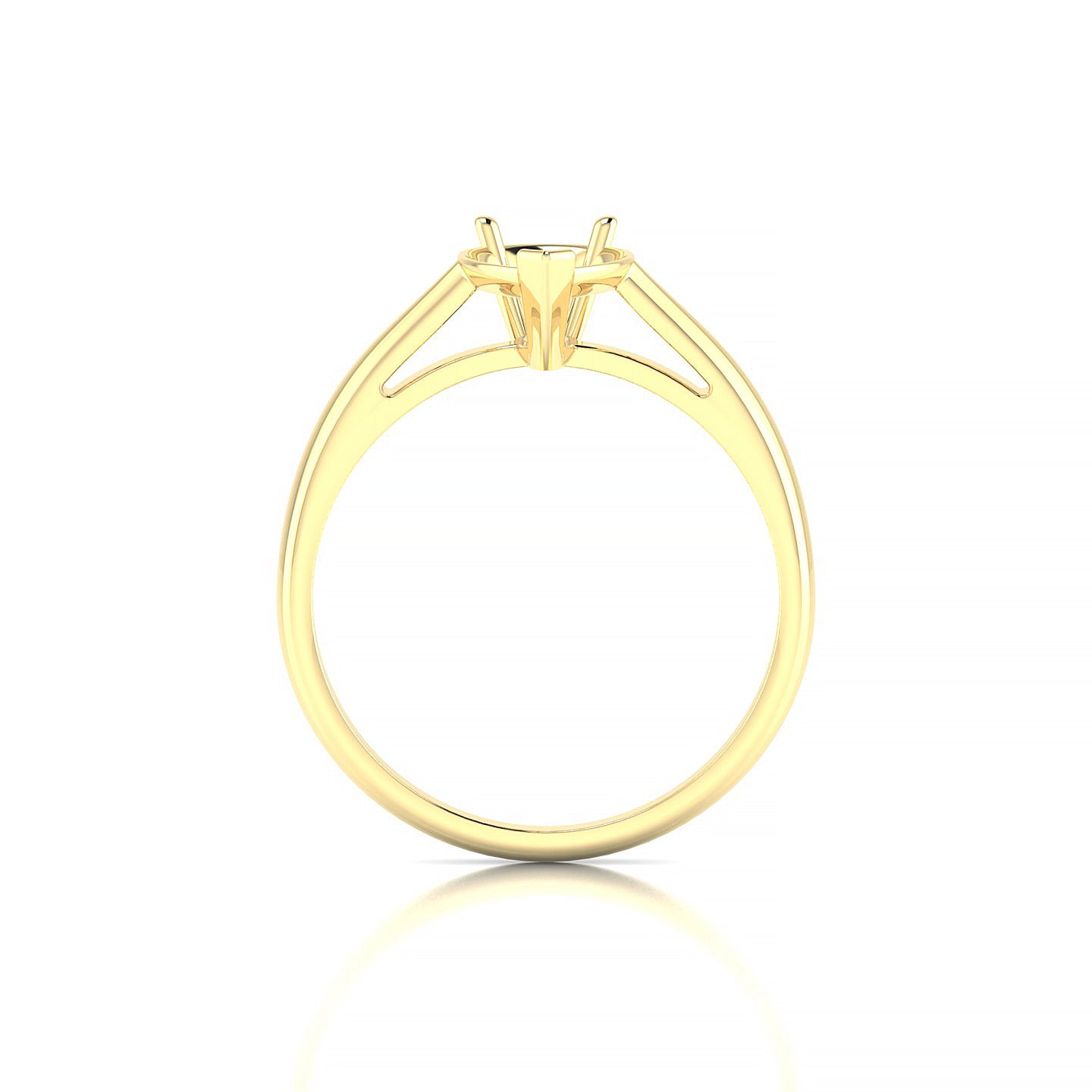 Forever Pear 2-2.99 ct | 18k Yellow Gold Solitaire Ring