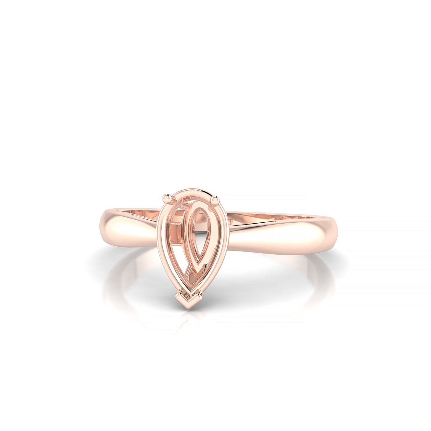 Forever Pear 1-1.99 ct | 18k Rose Gold Solitaire Ring