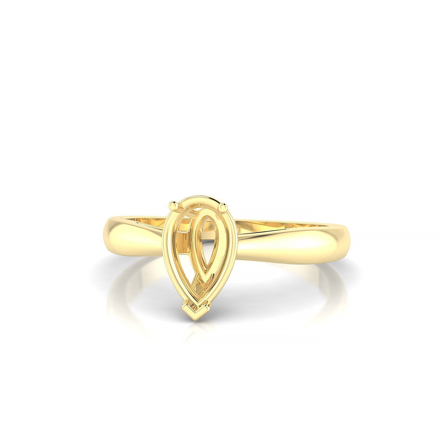 Forever Pear 1-1.99 ct | 18k Yellow Gold Solitaire Ring