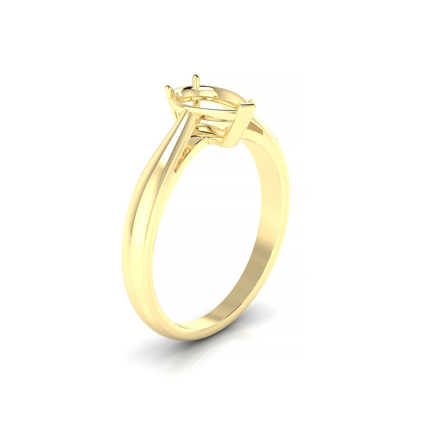 Forever Pear 1-1.99 ct | 18k Yellow Gold Solitaire Ring