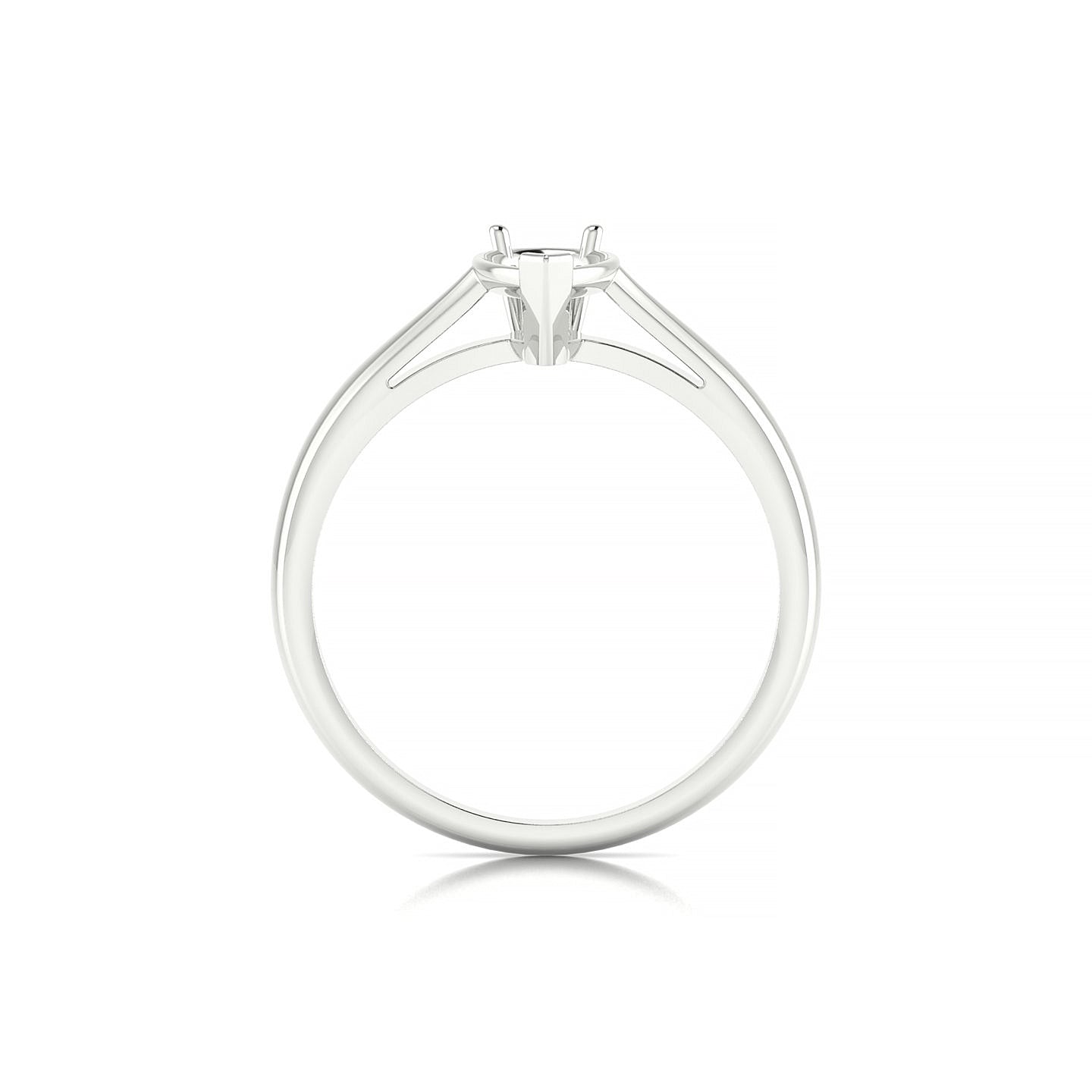 Forever Pear 1-1.99 ct | 18k White Gold Solitaire Ring