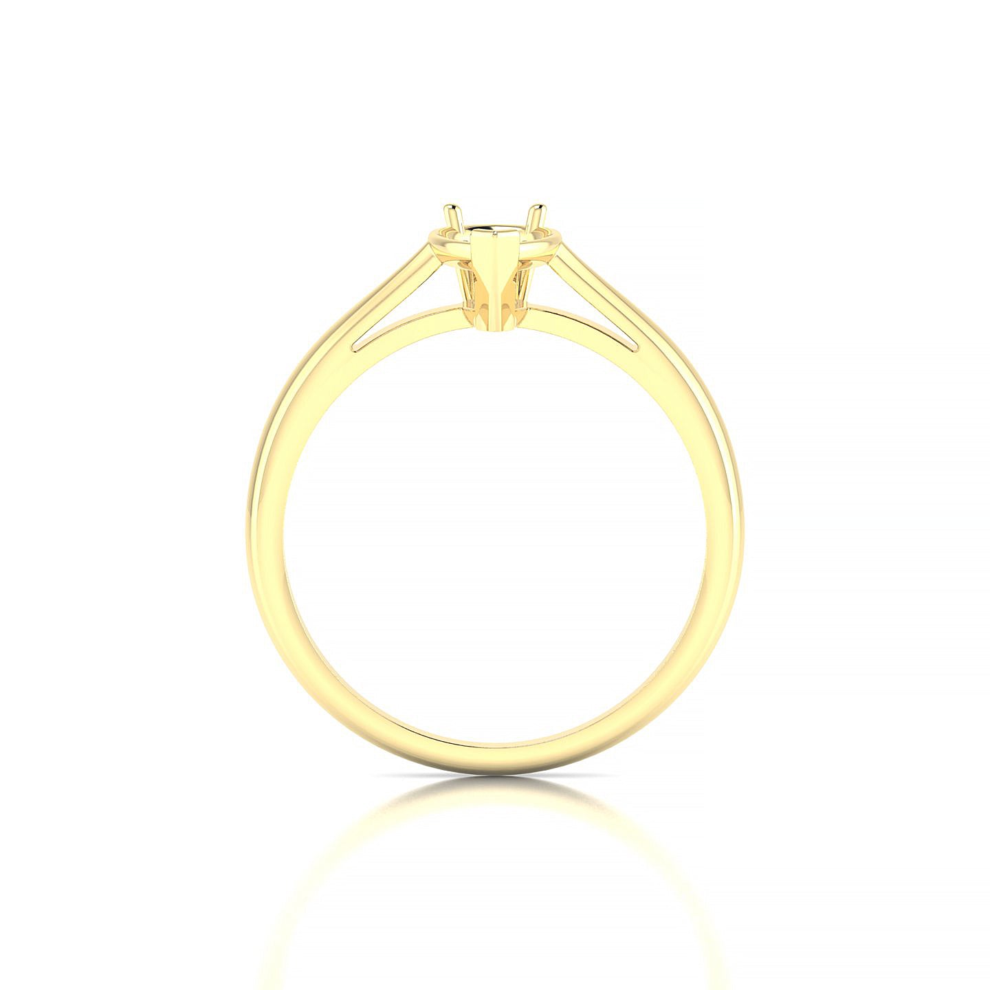 Forever Pear 1-1.99 ct | 18k Yellow Gold Solitaire Ring