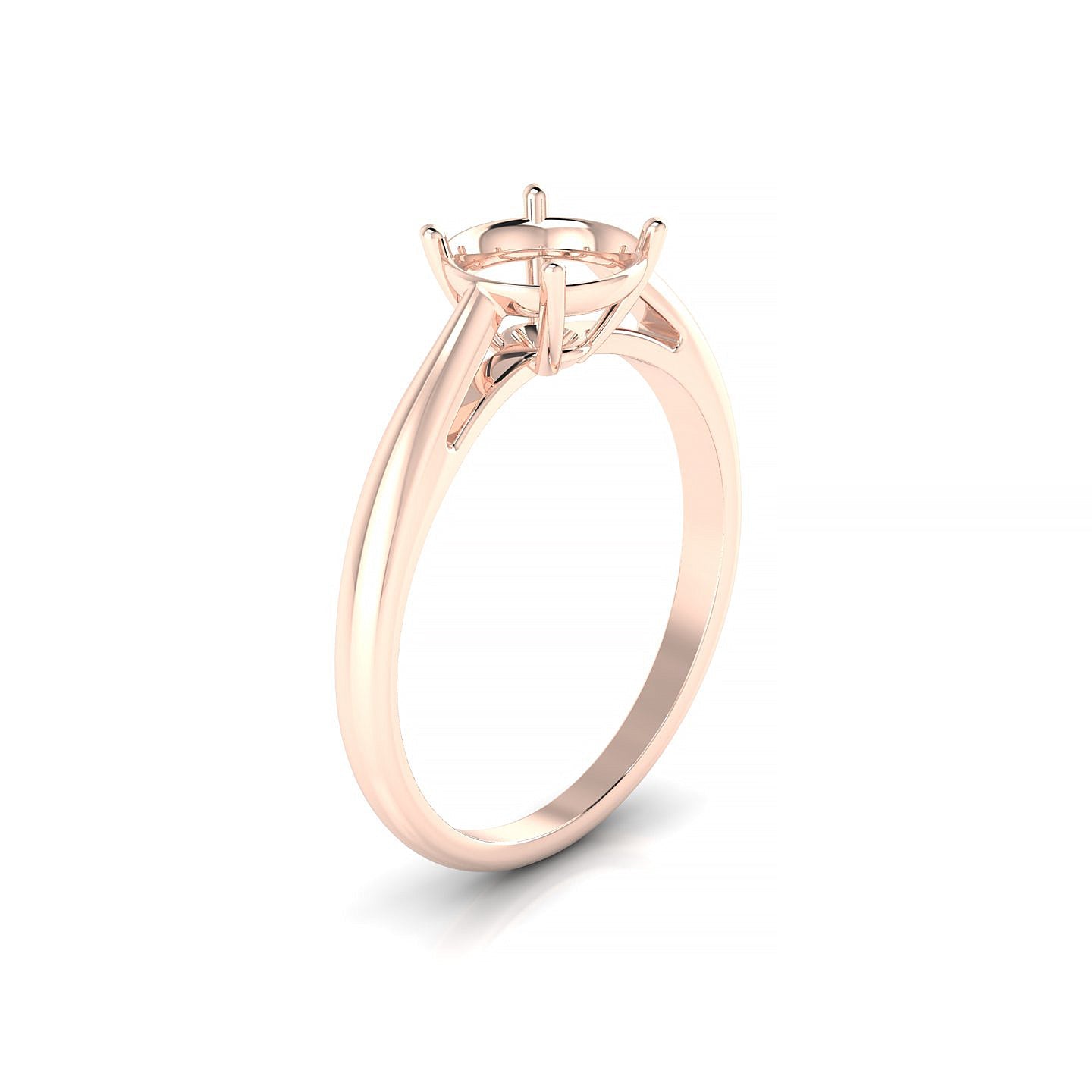 Forever Round 2-2.99 ct | 18k Rose Gold Solitaire Ring