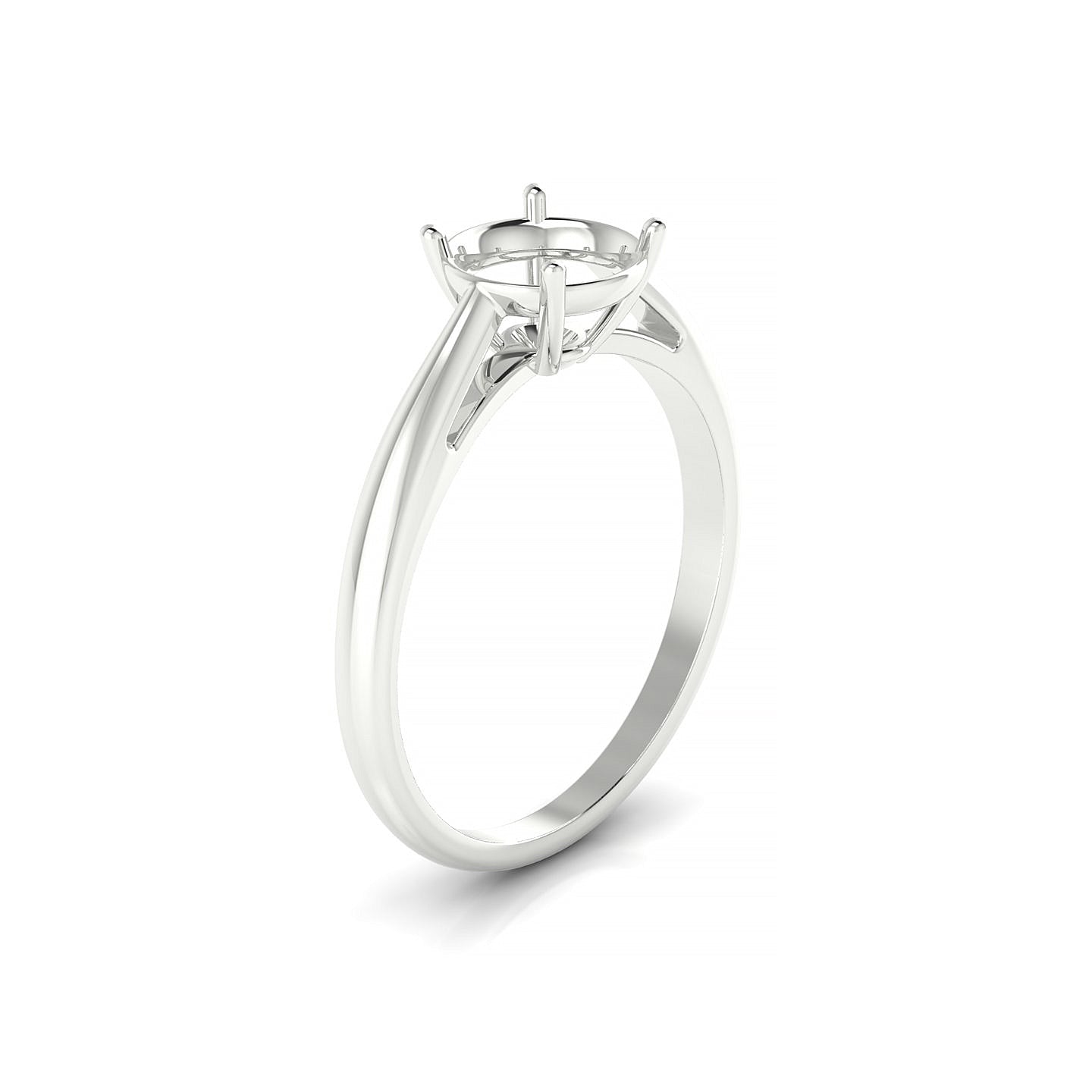 Forever Round 2-2.99 ct | 18k White Gold Solitaire Ring