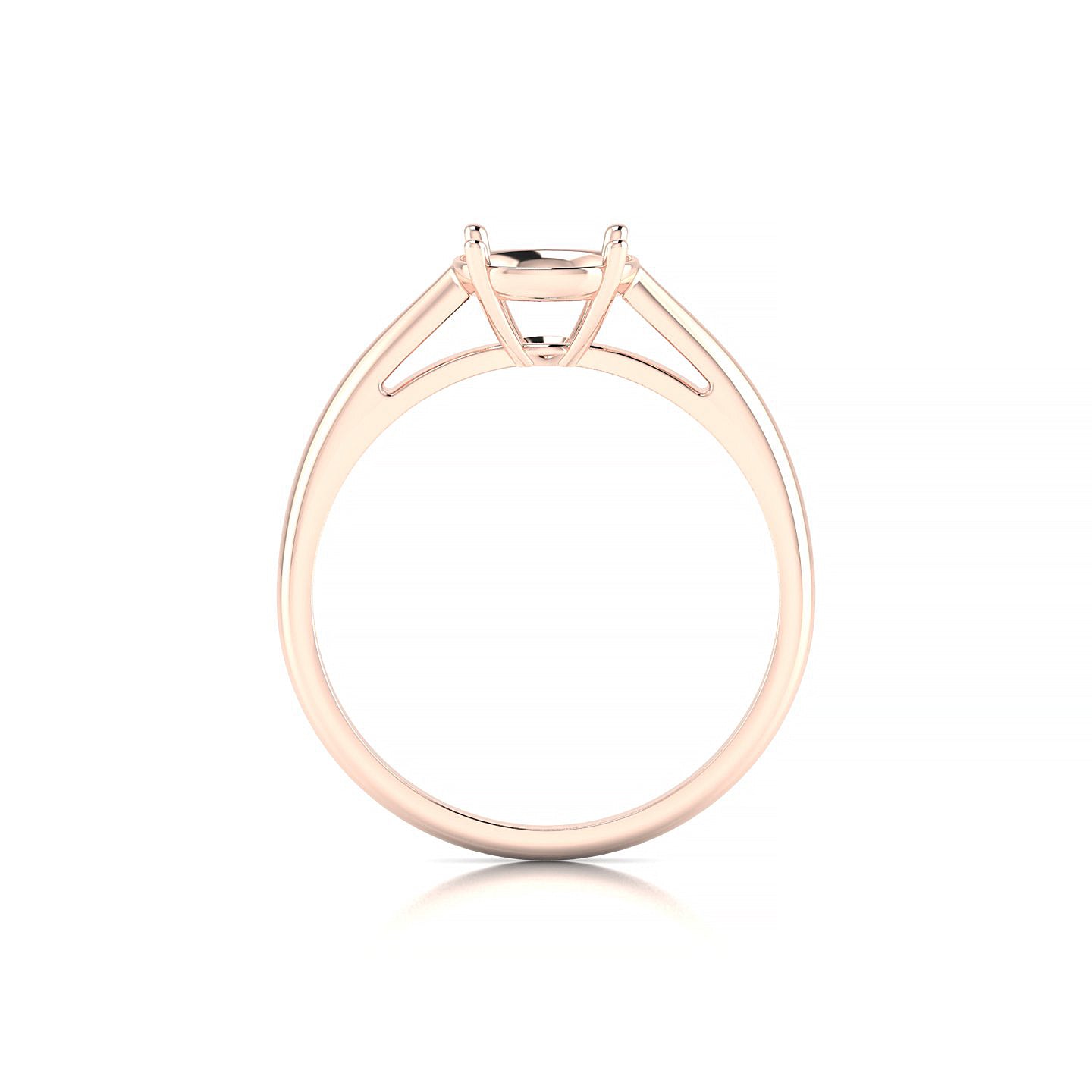 Forever Round 2-2.99 ct | 18k Rose Gold Solitaire Ring