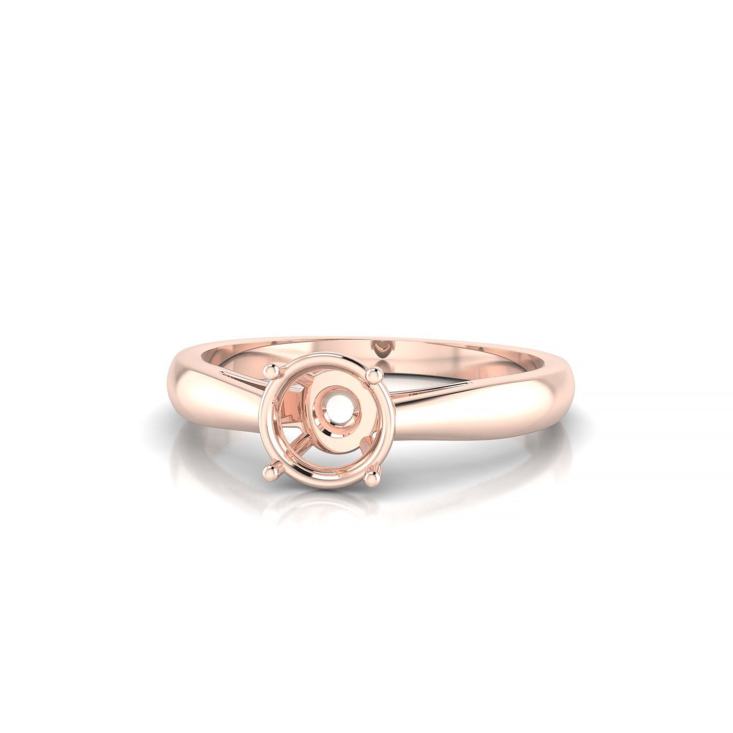 Forever Round 1-1.99 ct | 18k Rose Gold Solitaire Ring