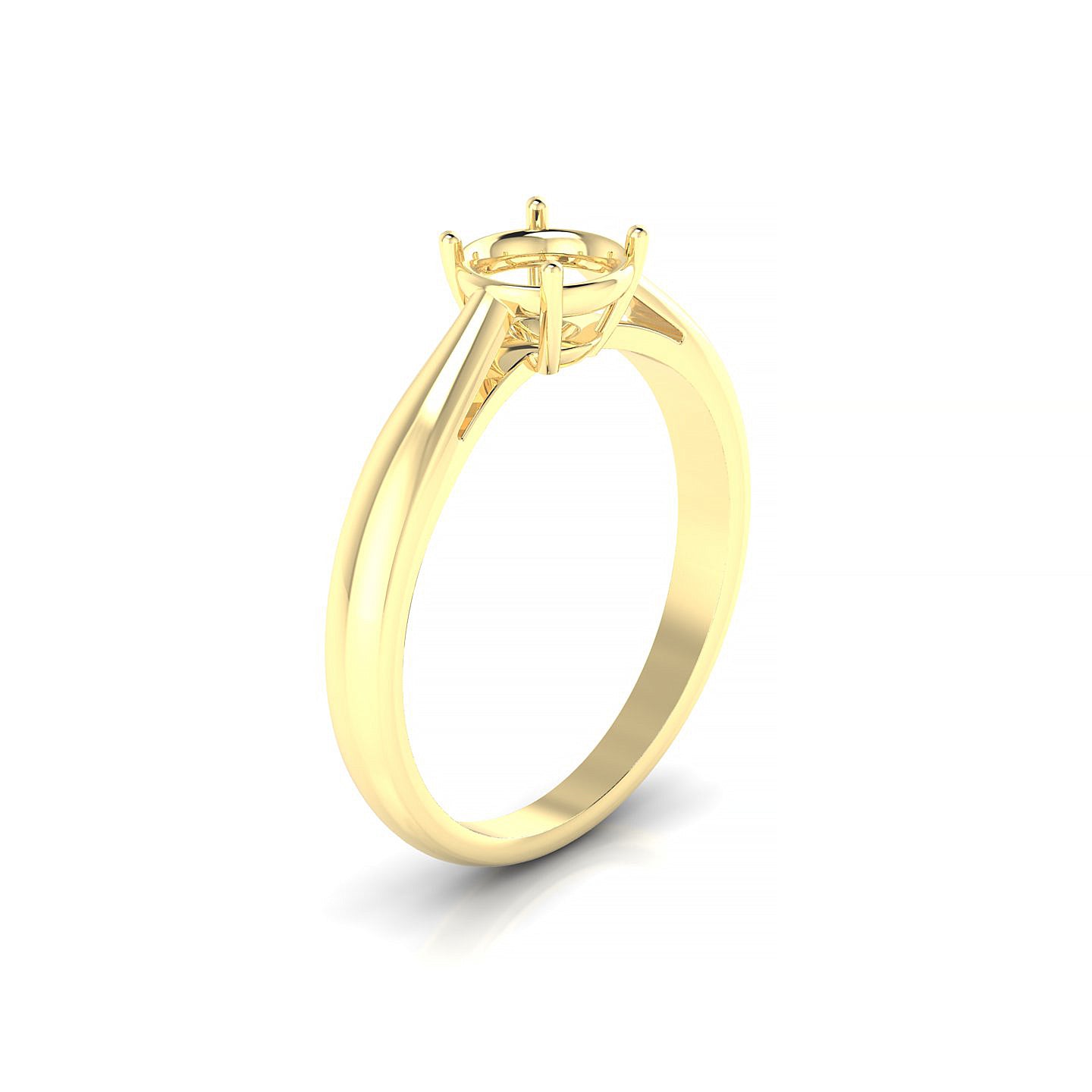 Forever Round 1-1.99 ct | 18k Yellow Gold Solitaire Ring