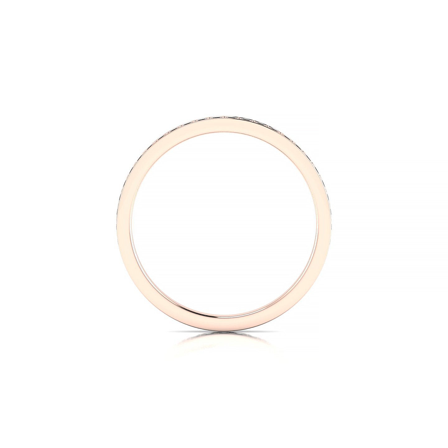 Fusion | 18k Rose Gold 1.3 mm Round Black Diamond Ring