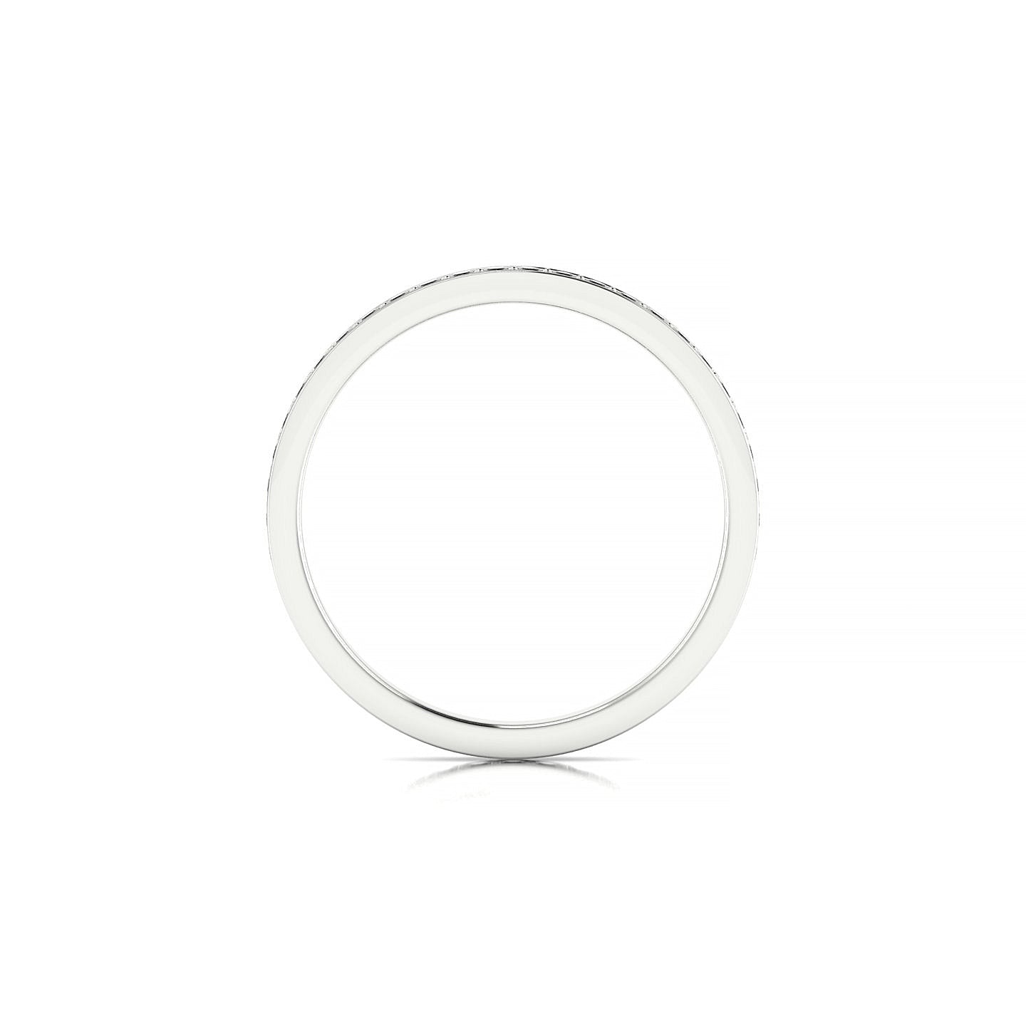 Fusion | 18k White Gold 1.3 mm Round Black Diamond Ring