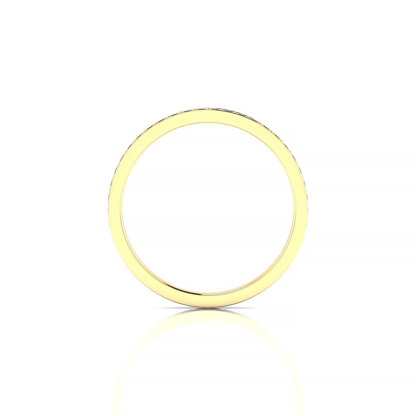 Fusion | 18k Yellow Gold 1.3 mm Round Black Diamond Ring