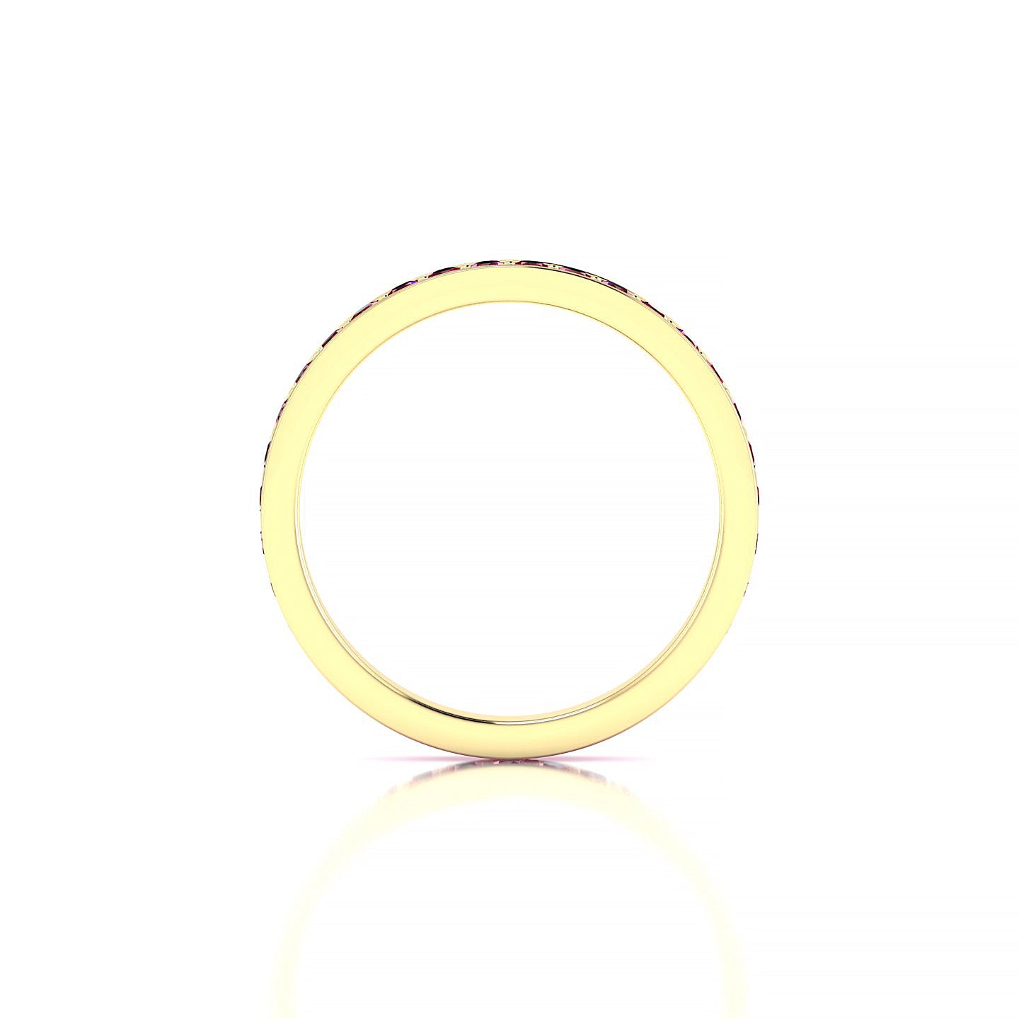 Fusion | 18k Yellow Gold 1.7 mm Round Ruby Ring