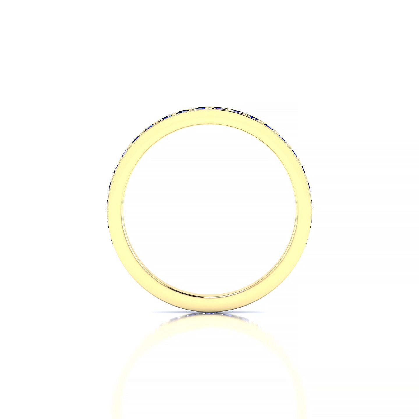 Fusion | 18k Yellow Gold 1.7 mm Round Sapphire Ring