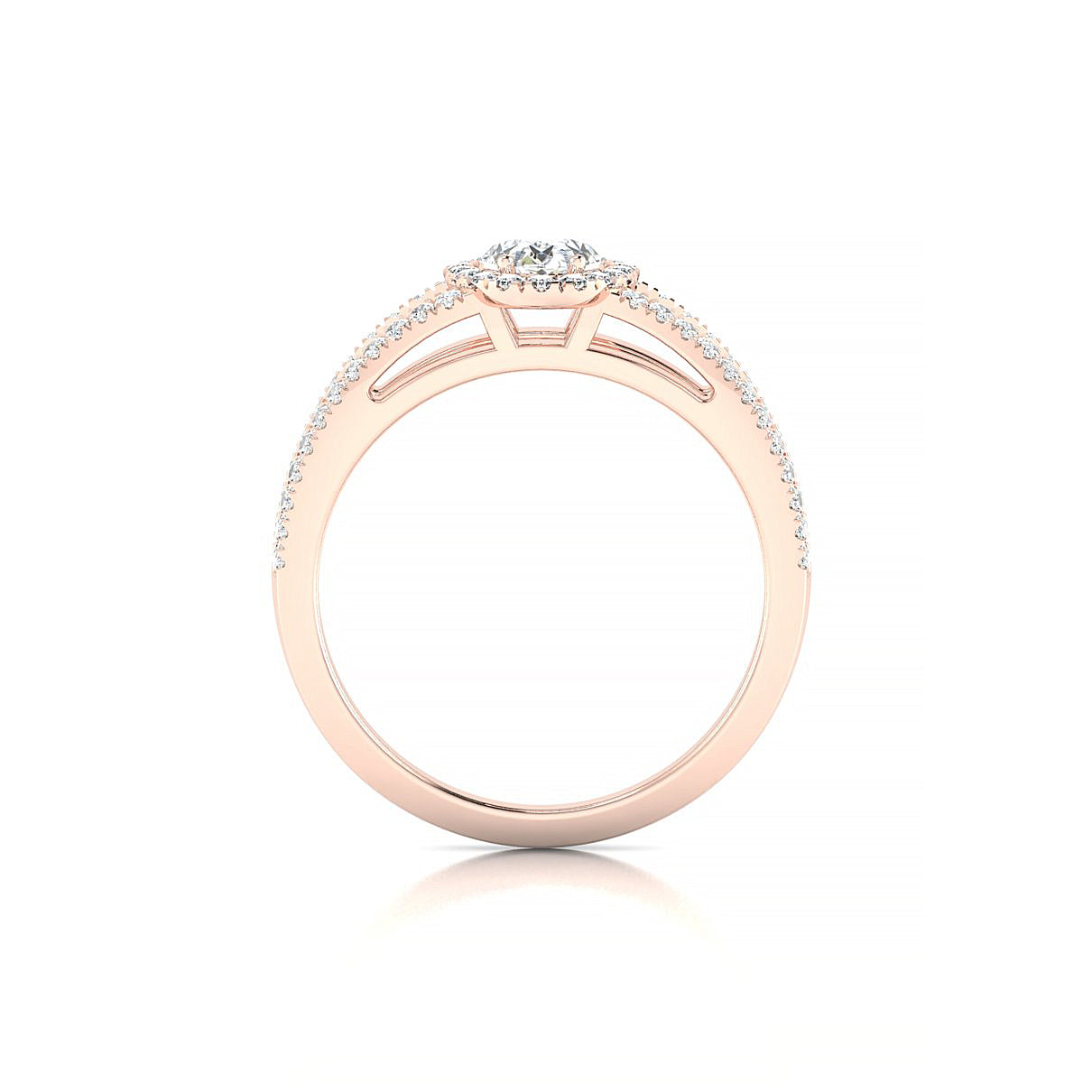 Grace | 18k Rose Gold 7 x 5 mm Oval Diamond Ring