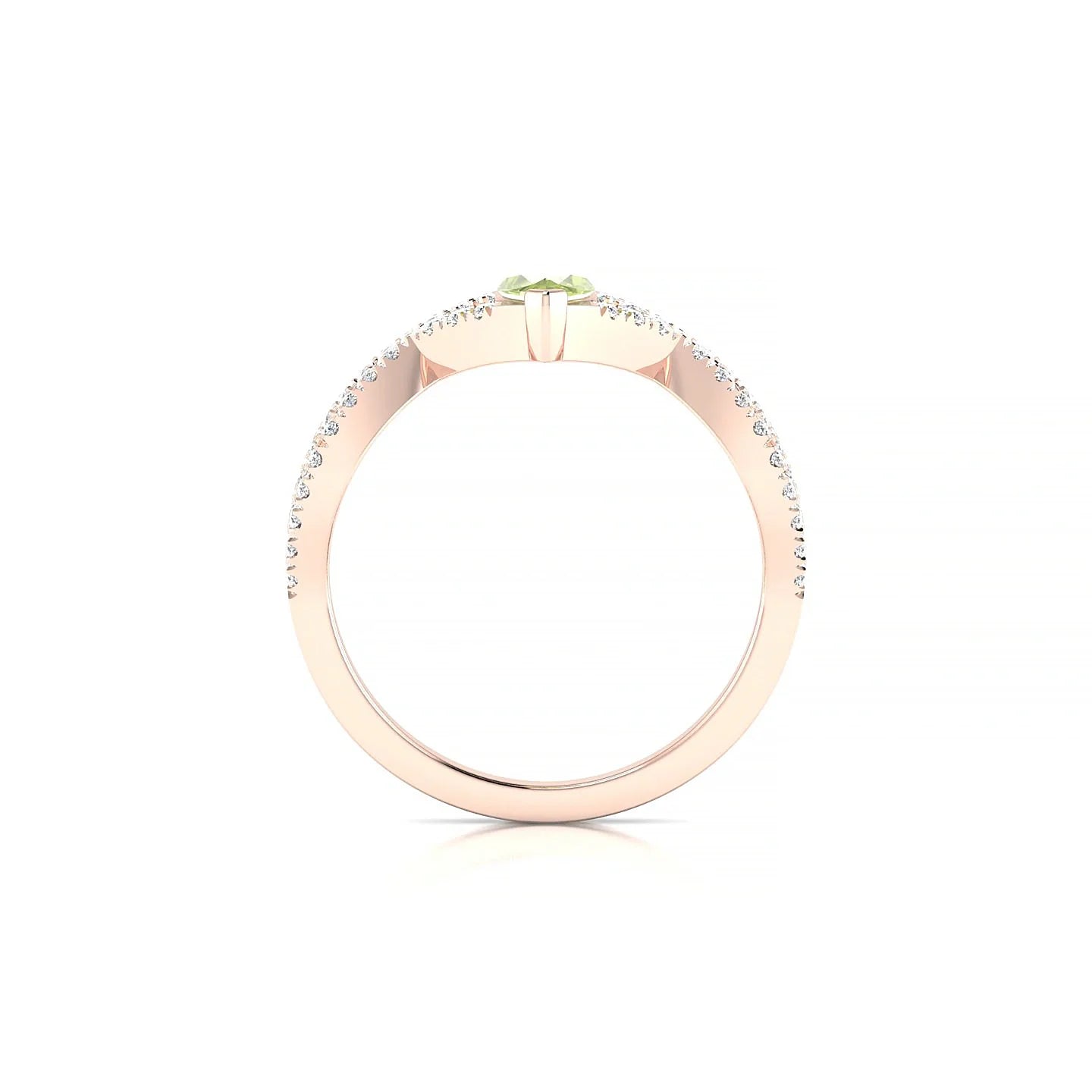 Haze | 18k Rose Gold 8 x 4 mm Marquise Peridot Ring