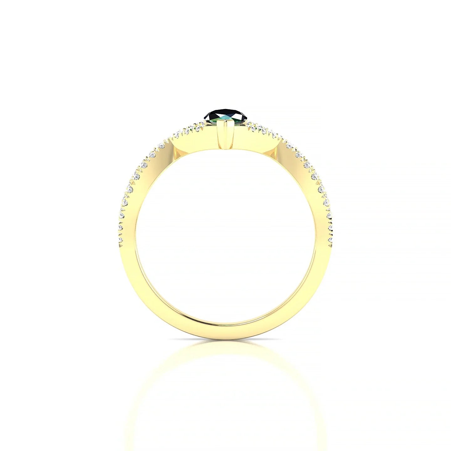 Haze | 18k Yellow Gold 8 x 4 mm Marquise Emerald Ring