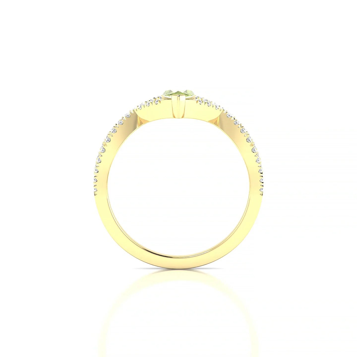 Haze | 18k Yellow Gold 8 x 4 mm Marquise Peridot Ring