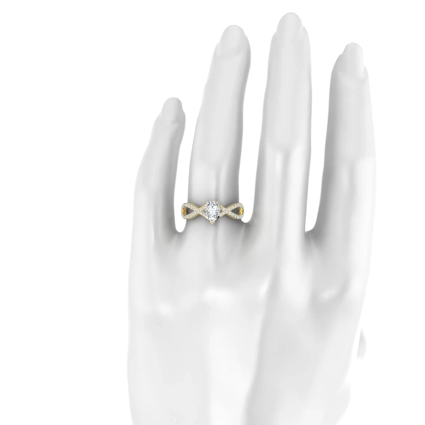 Haze | 18k Yellow Gold 7 x 5 mm Pear Diamond Ring