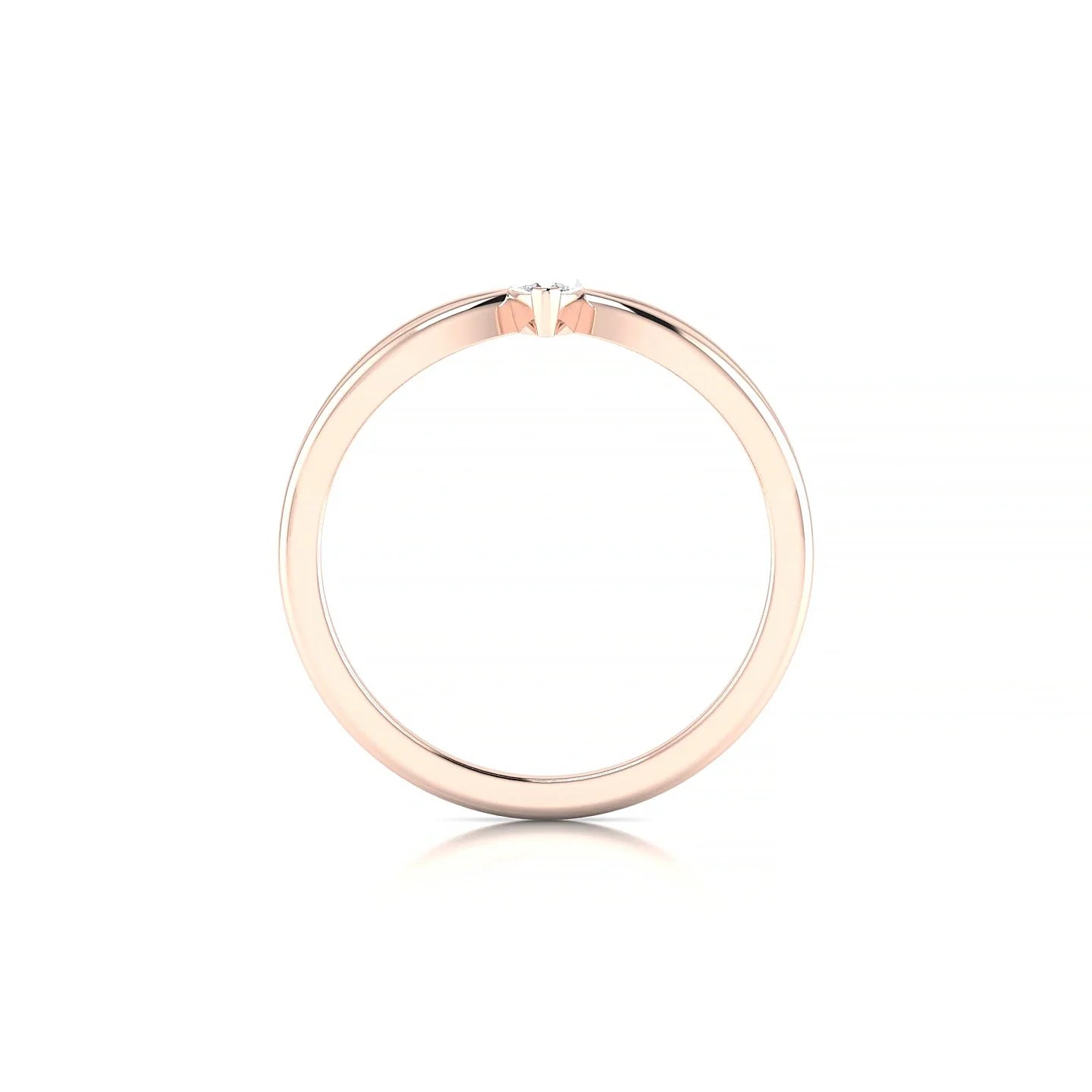 Interlude | 18k Rose Gold 6 x 3 mm Marquise Diamond Ring