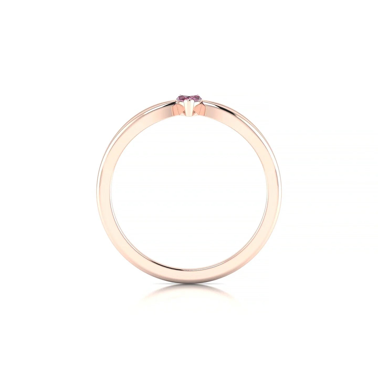 Interlude | 18k Rose Gold 6 x 3 mm Marquise Rhodolite Ring