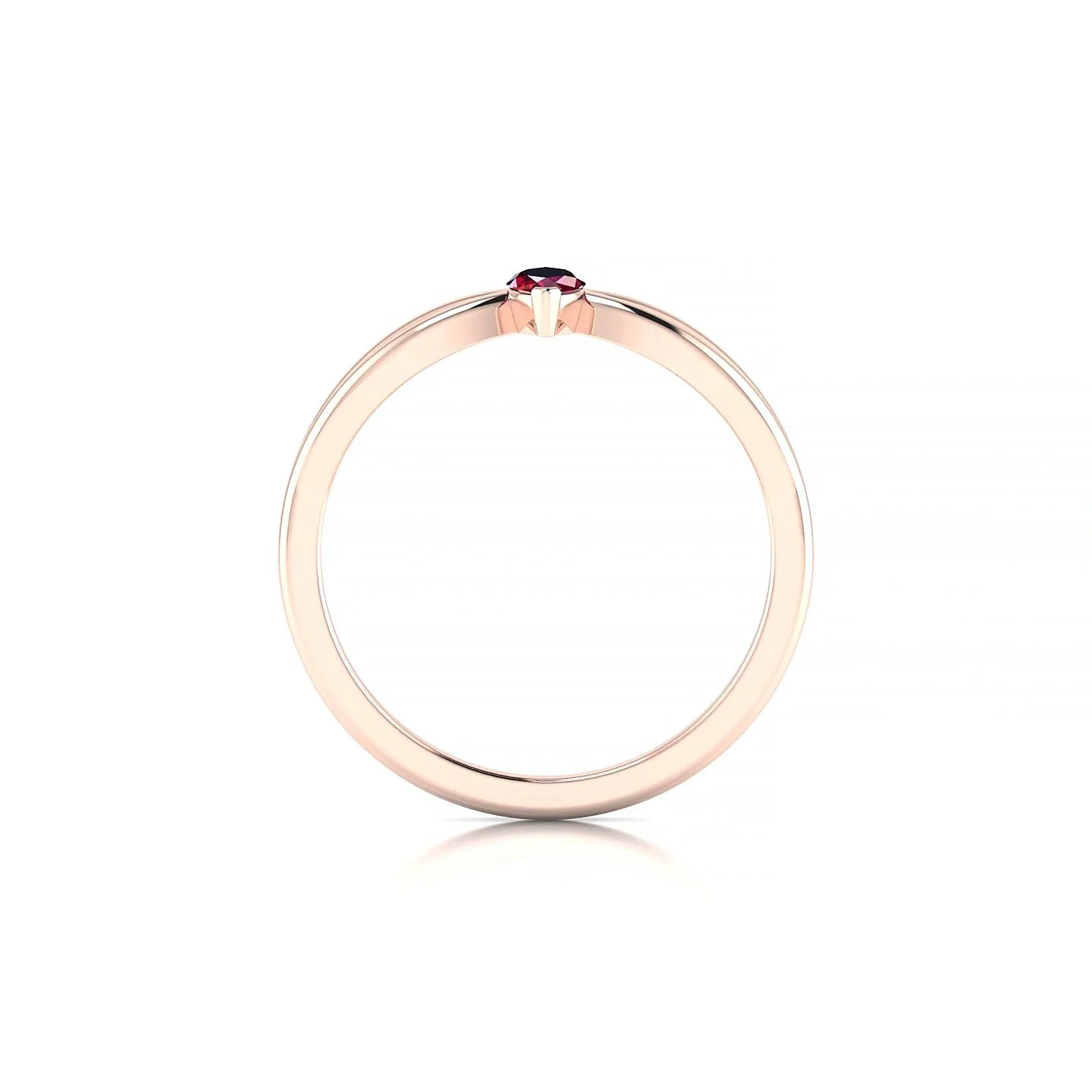 Interlude | 18k Rose Gold 6 x 3 mm Marquise Ruby Ring