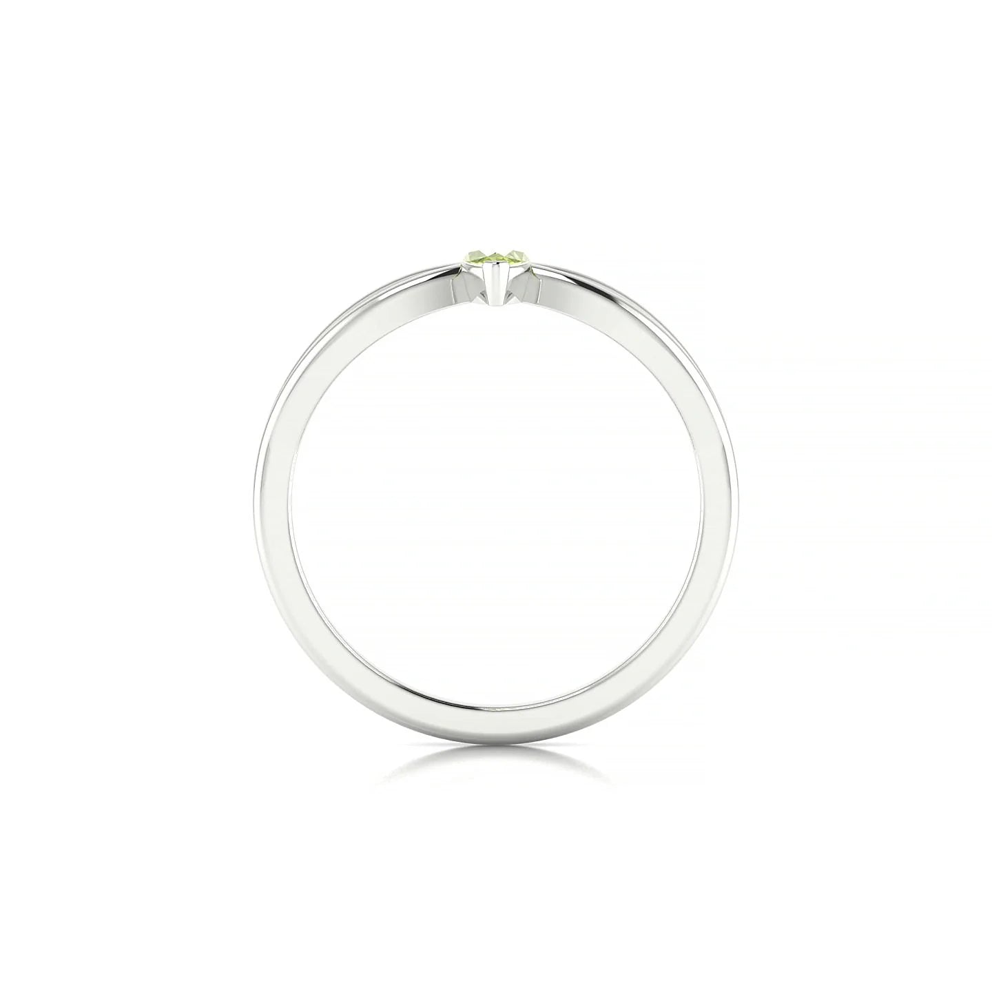 Interlude | 18k White Gold 6 x 3 mm Marquise Peridot Ring