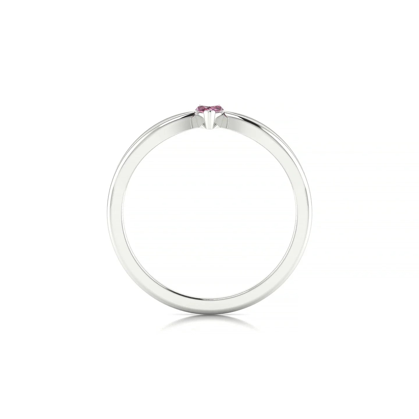 Interlude | 18k White Gold 6 x 3 mm Marquise Rhodolite Ring