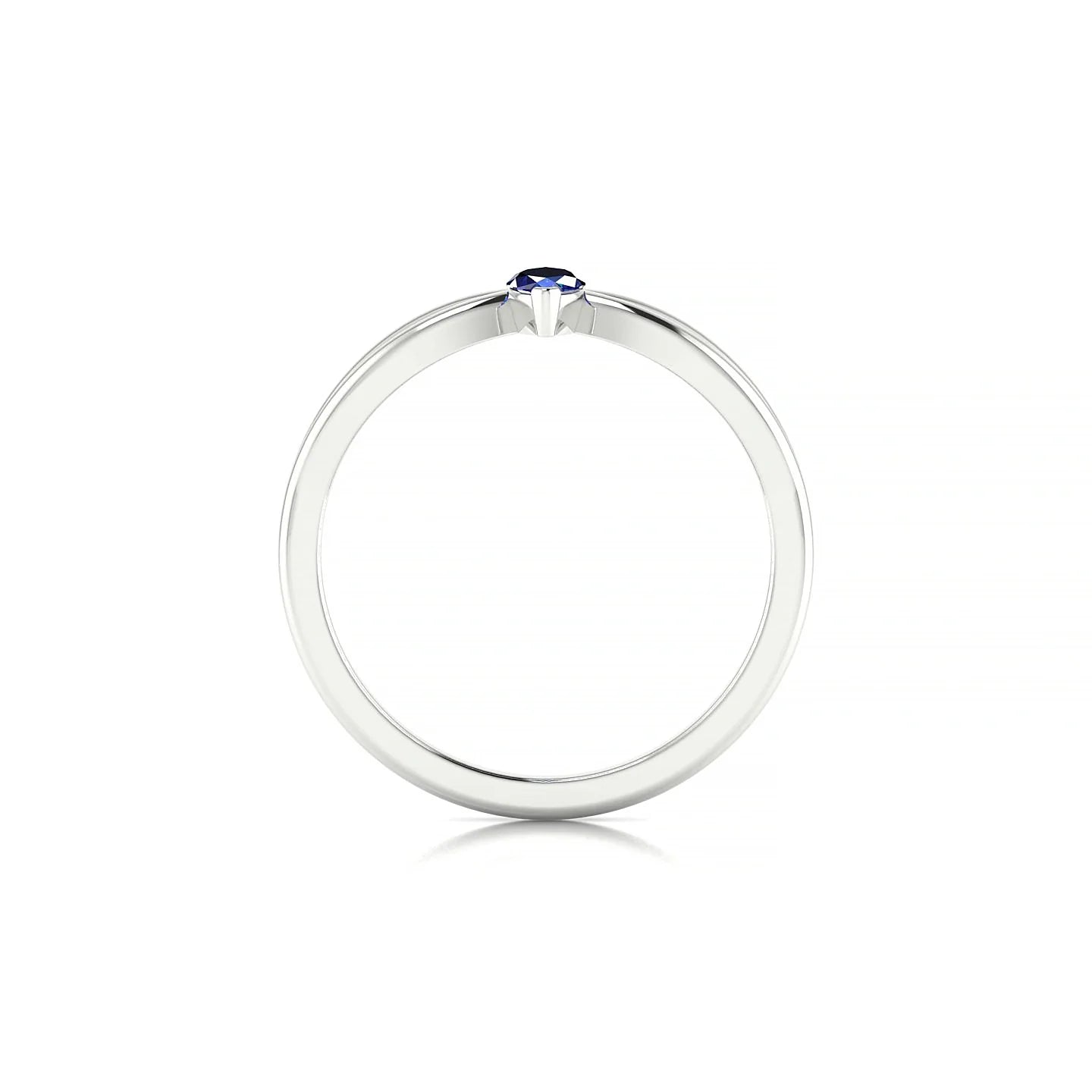 Interlude | 18k White Gold 6 x 3 mm Marquise Sapphire Ring