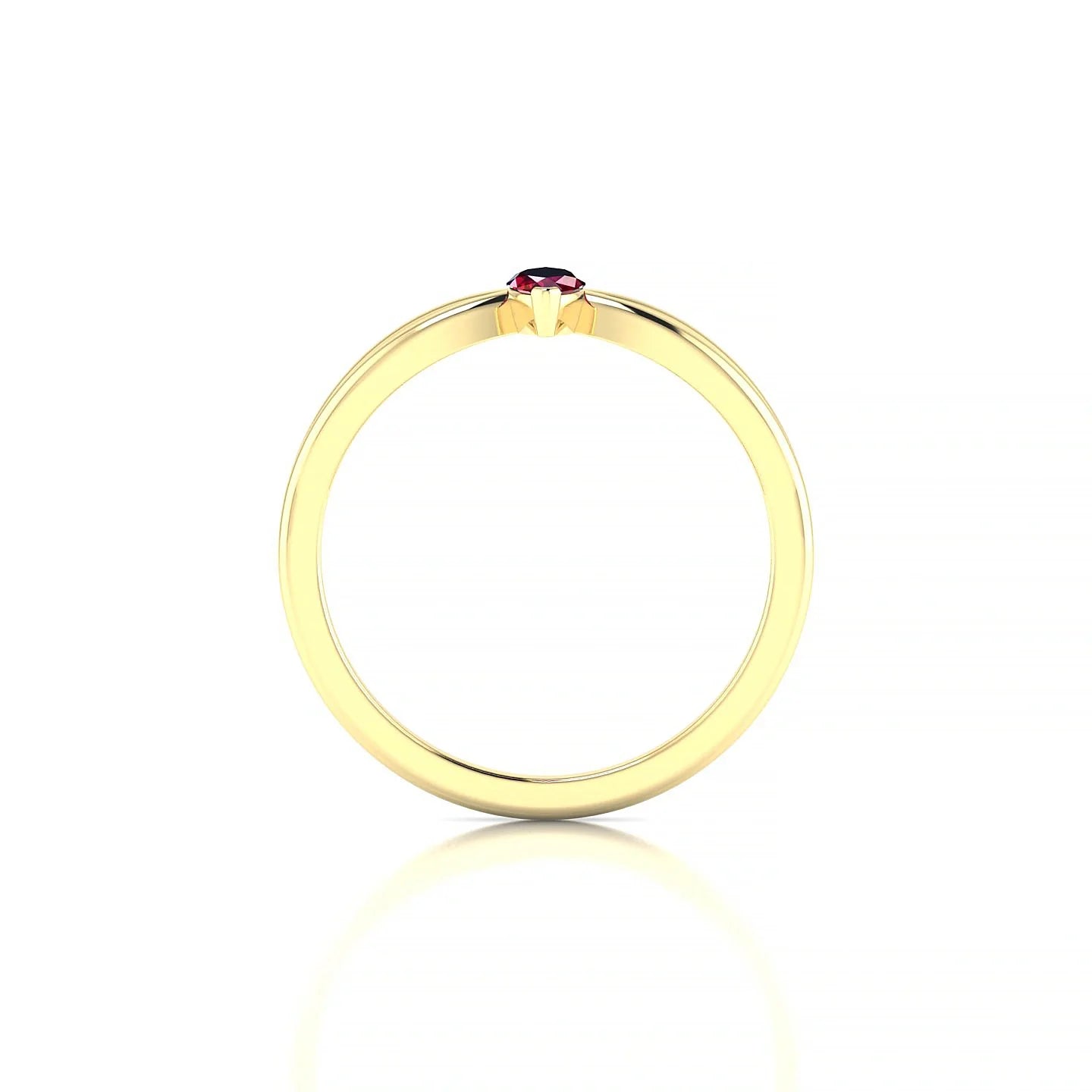 Interlude | 18k Yellow Gold 6 x 3 mm Marquise Ruby Ring