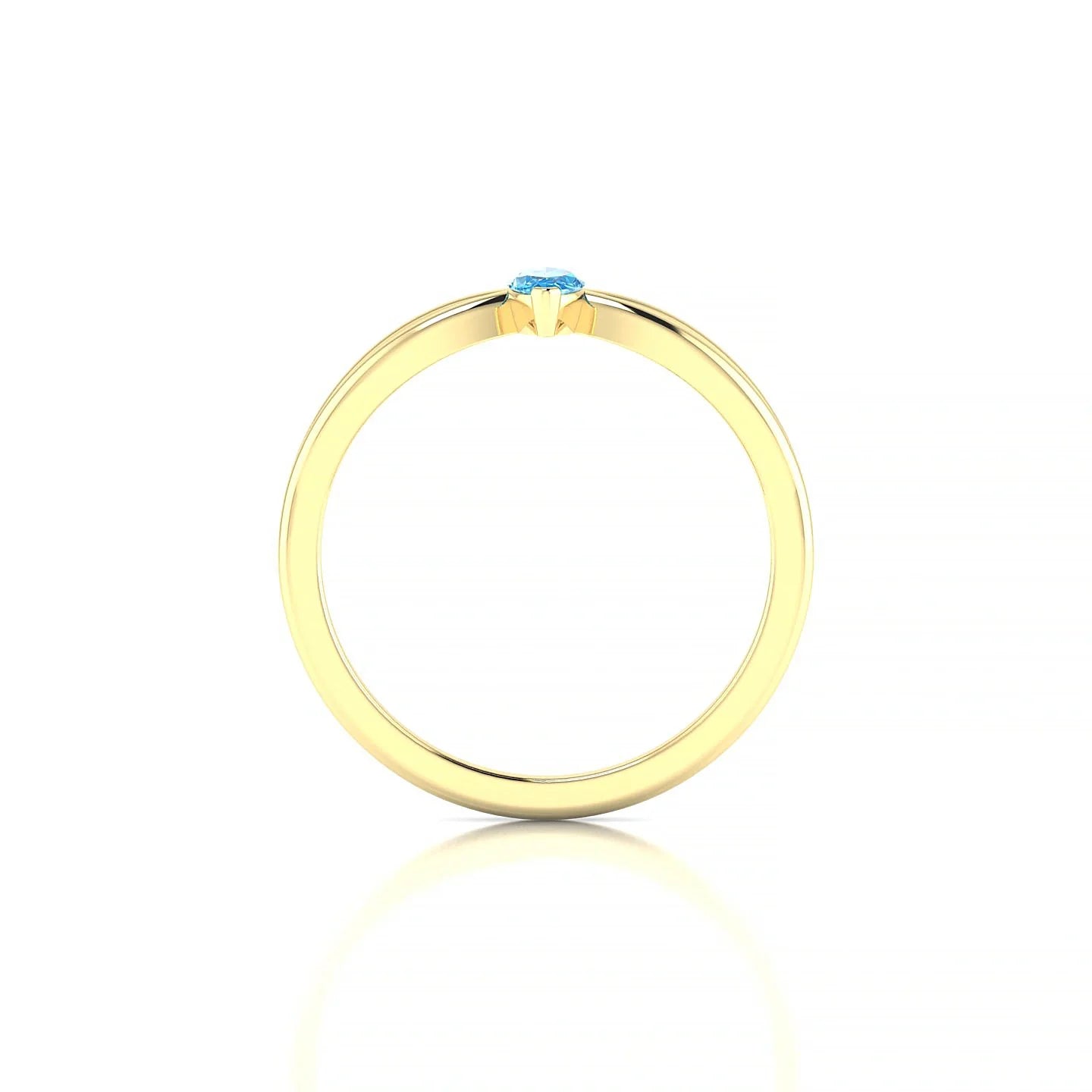 Interlude | 18k Yellow Gold 6 x 3 mm Marquise Topaz Ring