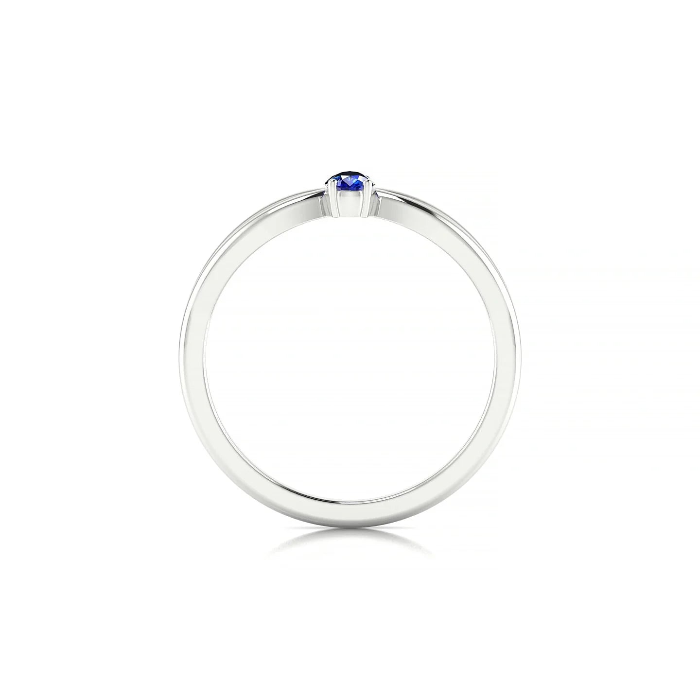 Interlude | 18k White Gold 5 x 3 mm Pear Sapphire Ring