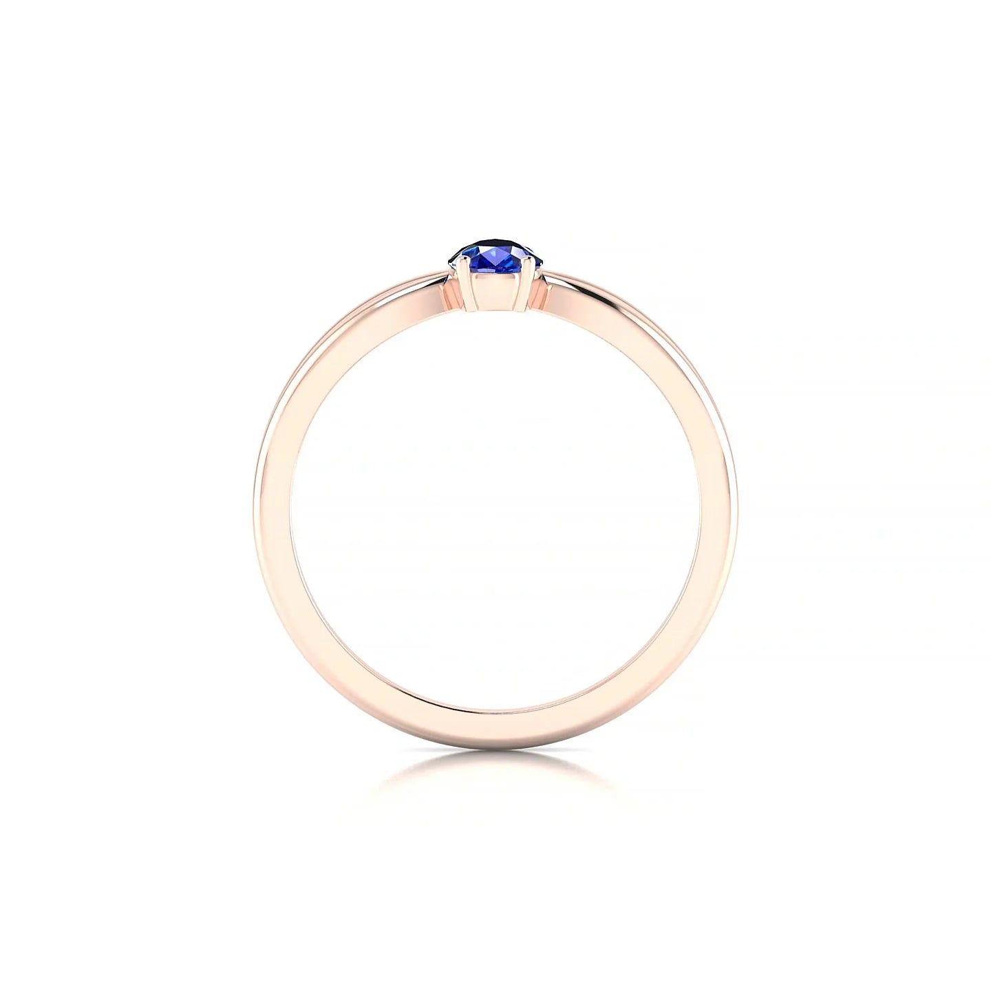 Interlude | 18k Rose Gold 6 x 4 mm Pear Sapphire Ring