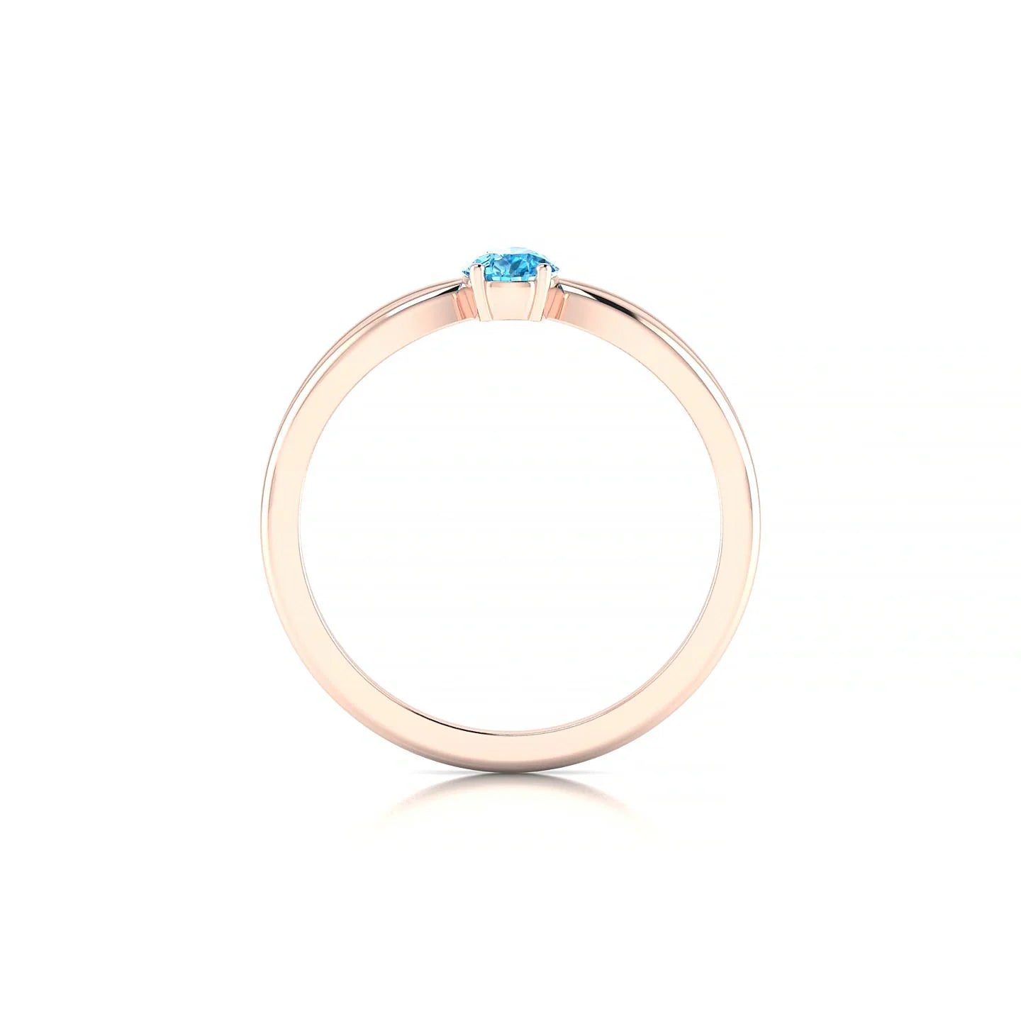 Interlude | 18k Rose Gold 6 x 4 mm Pear Topaz Ring