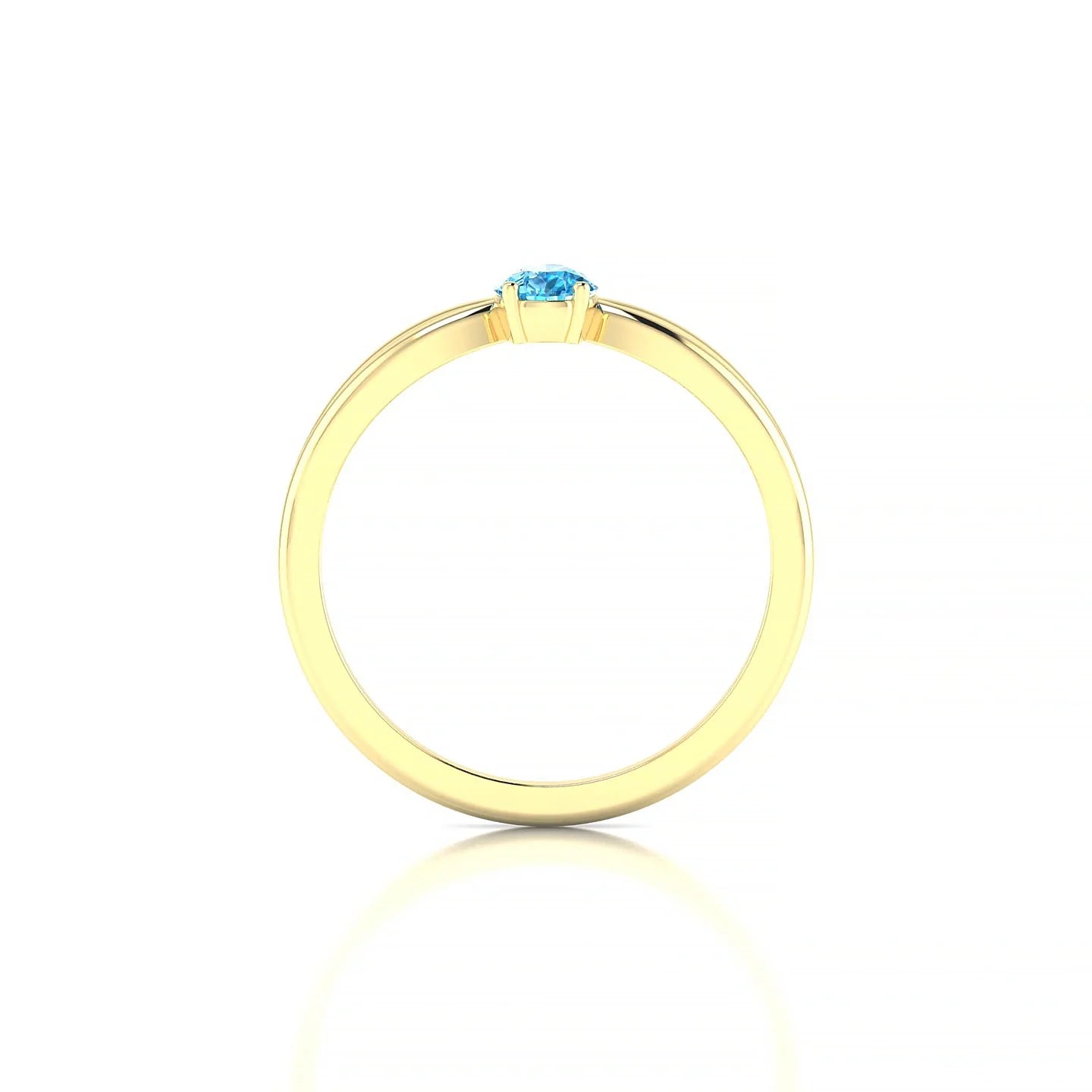 Interlude | 18k Yellow Gold 6 x 4 mm Pear Topaz Ring