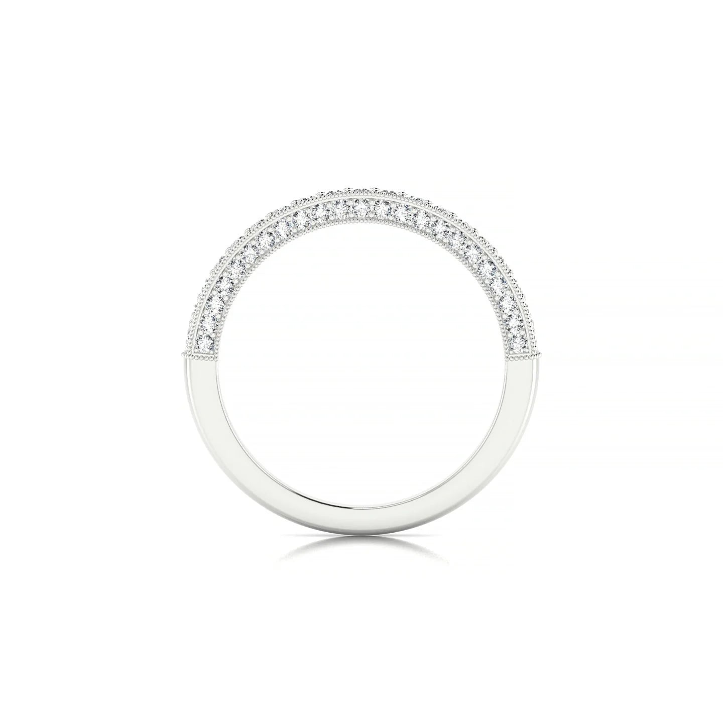 Lustre | 18k White Gold 1.5 mm Round Diamond Ring