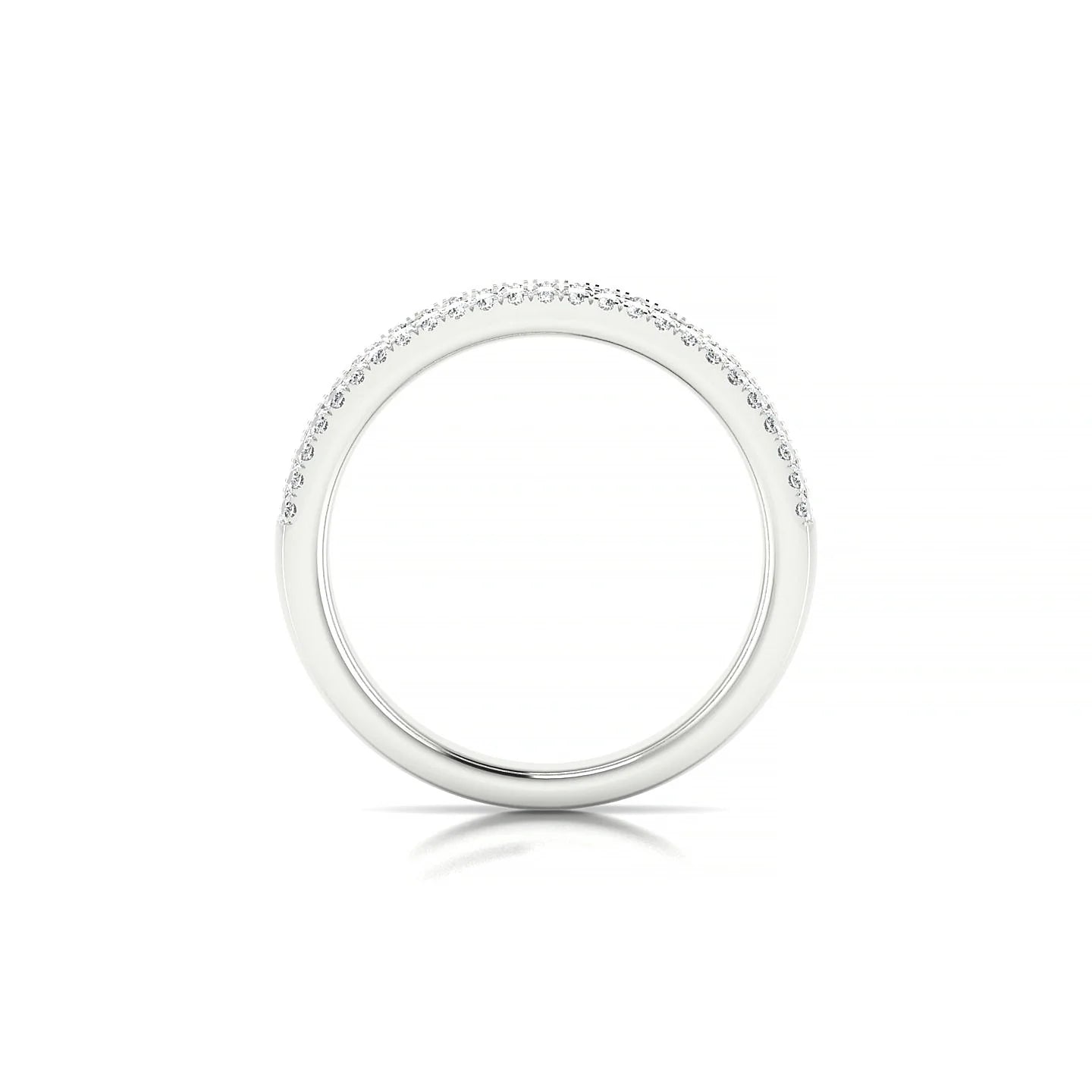 Majesty | 18k White Gold 2 mm Princess Diamond Ring